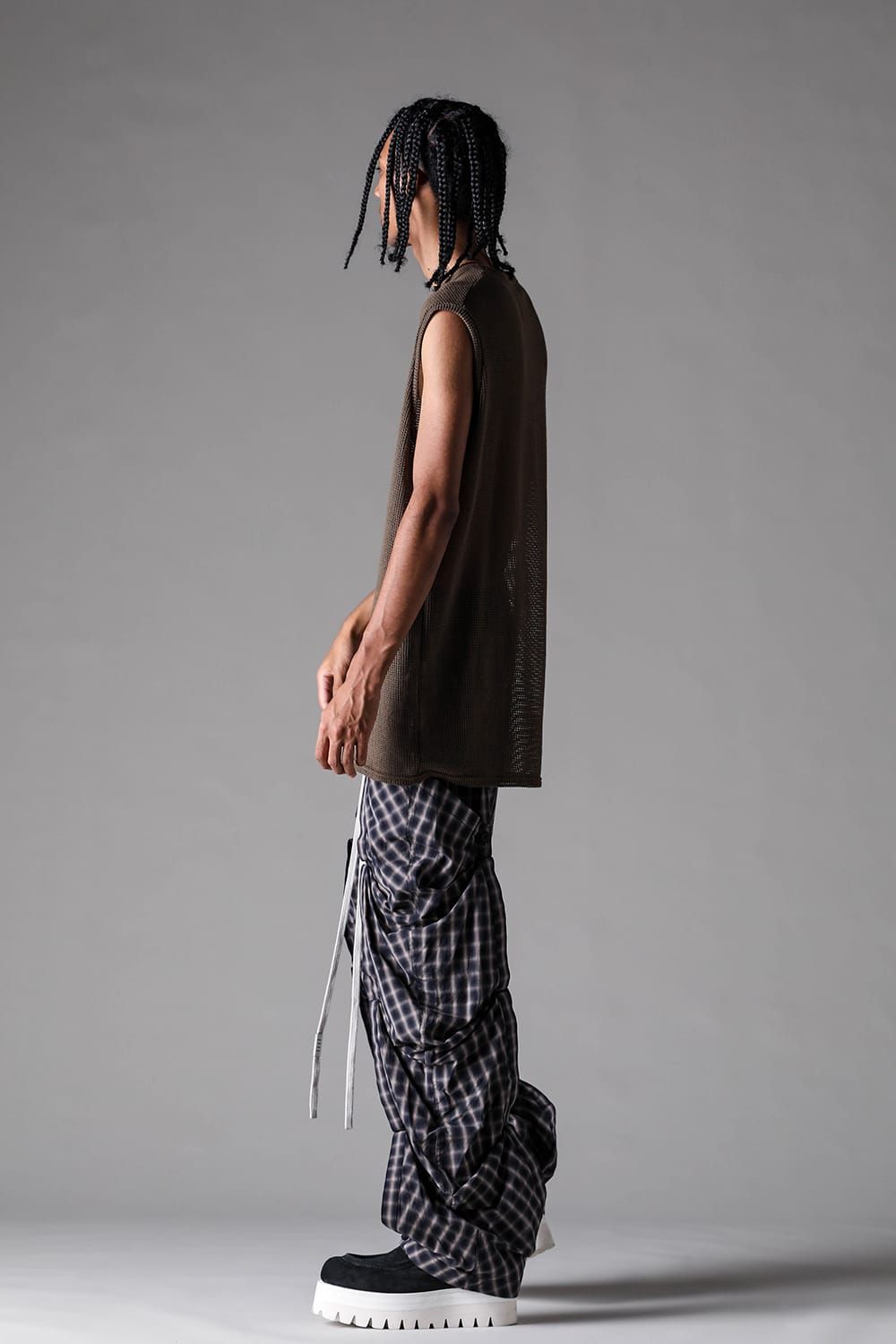 《2027SS先行予約》Mesh Tank Top "Olive" / メッシュタンクトップ "オリーブ"