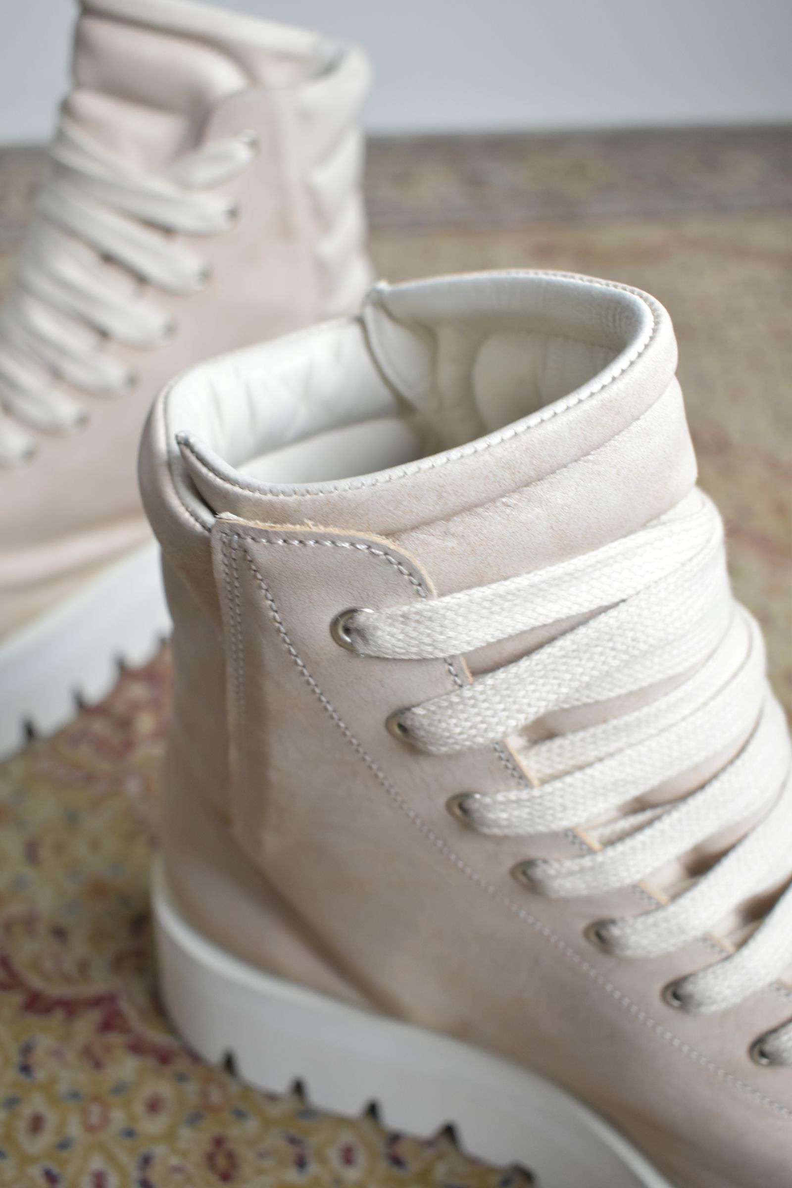Sneaker Boots"Ash Pink×White" / スニーカーブーツ"アッシュピンク×ホワイト"