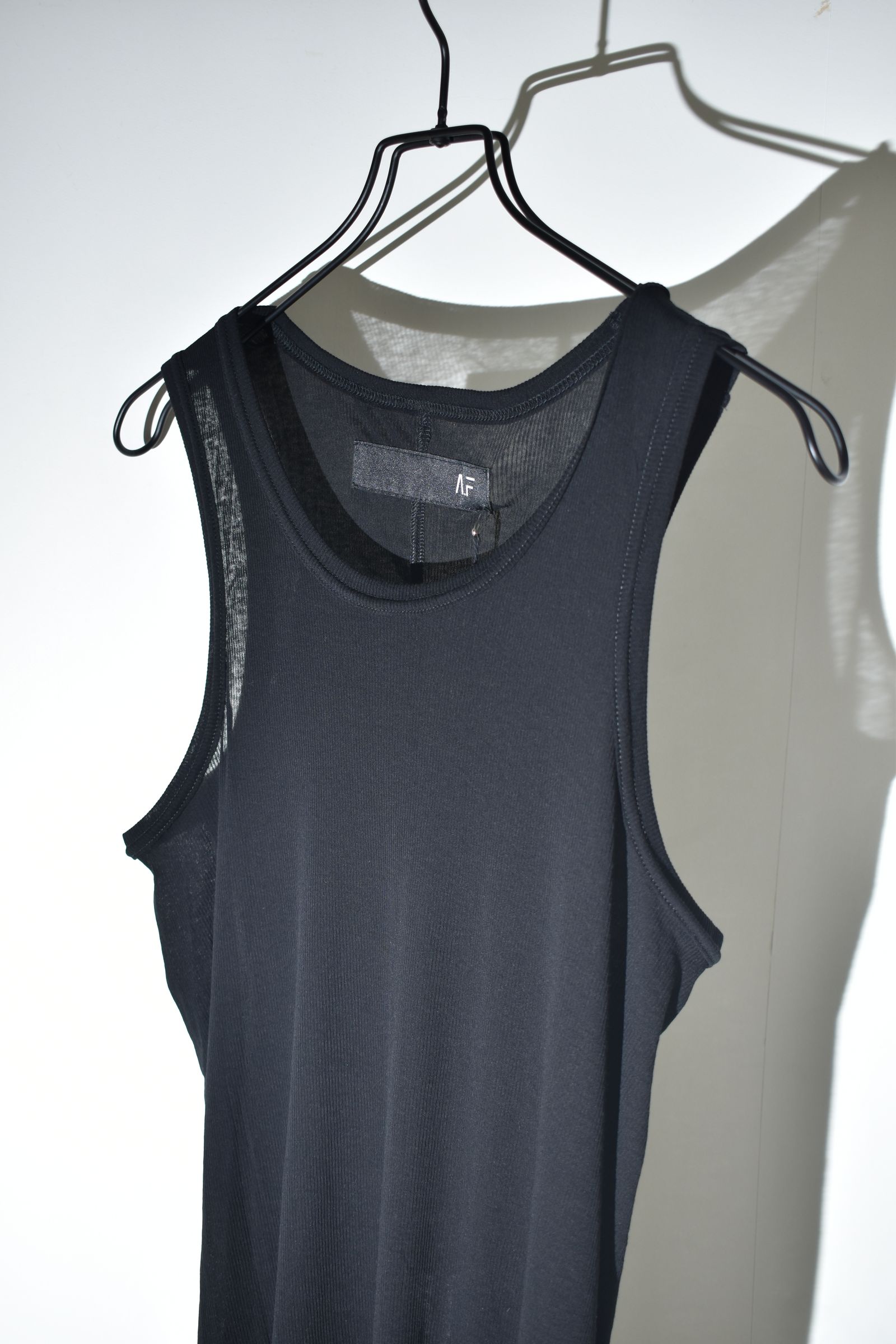 Rib Tank Top"Black" / リブタンクトップ"ブラック"