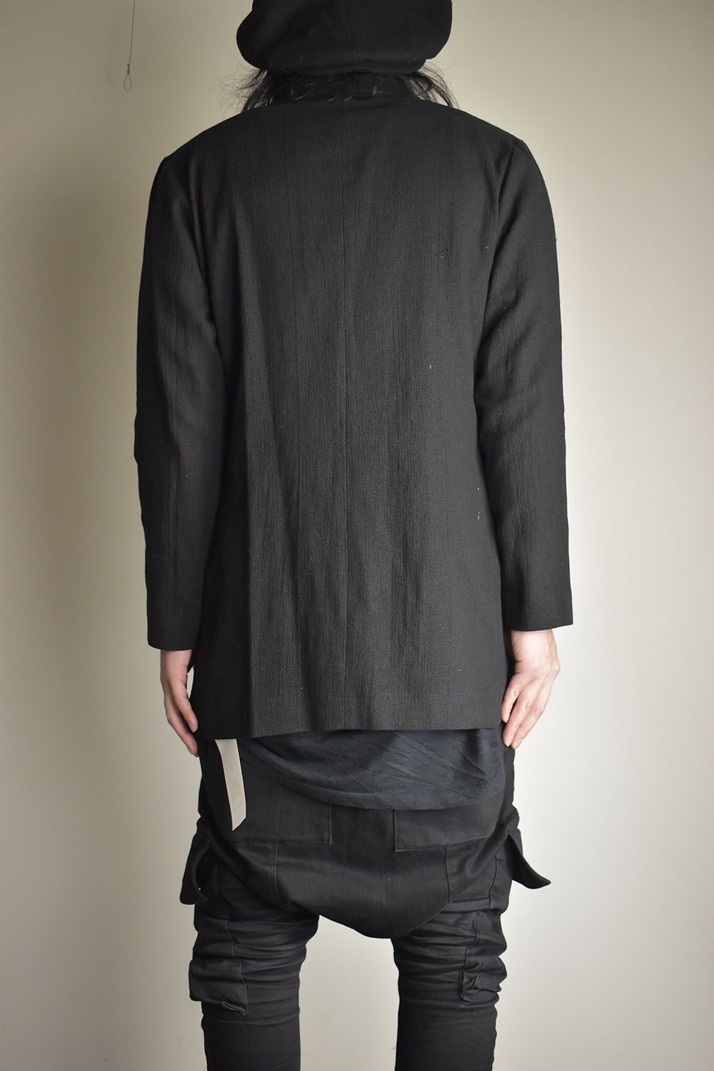 Linen Cotton Jacket"Black" / リネンコットンジャケット"ブラック"