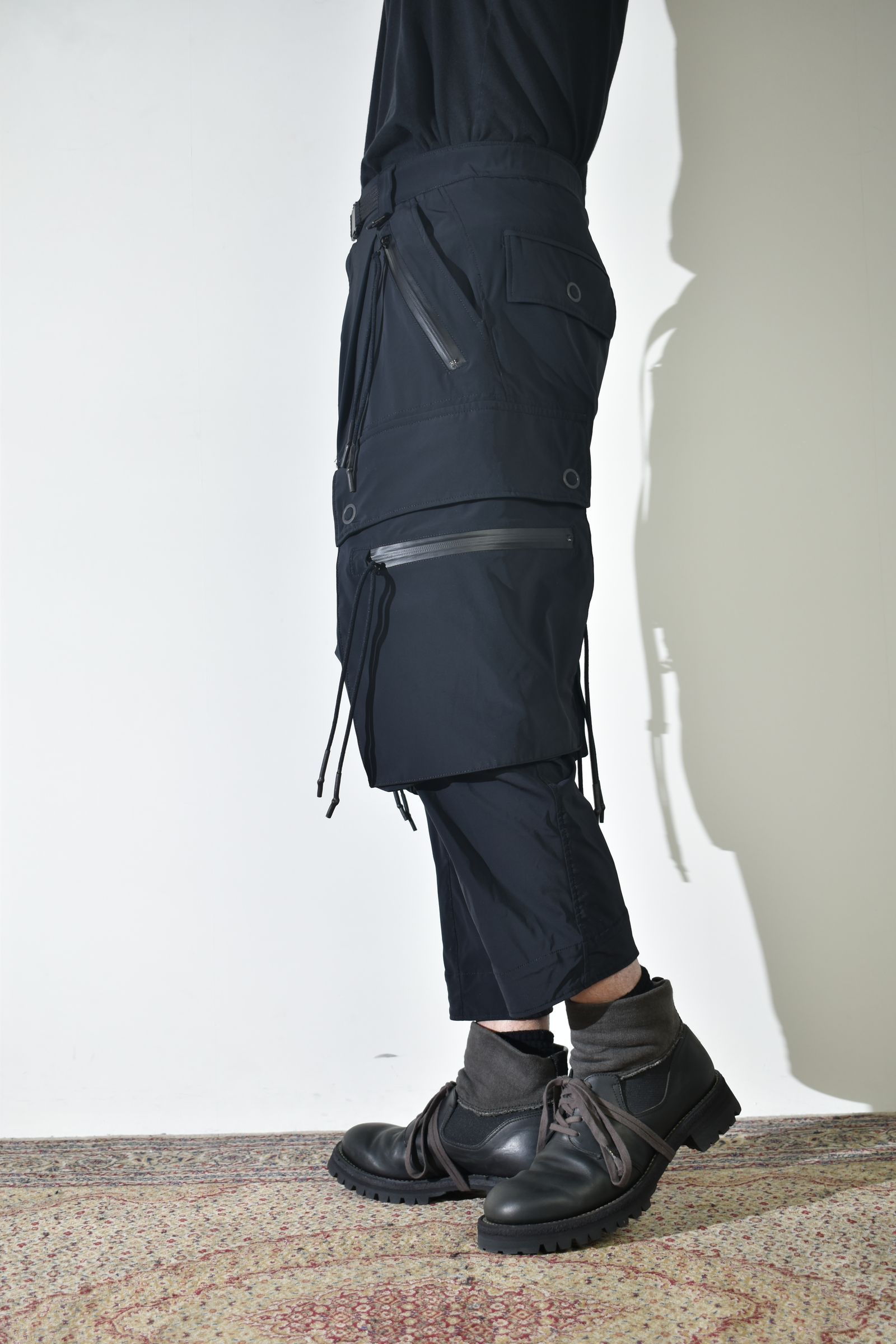 Sarrouel Cropped Cargo"Black" / サルエルクロップドカーゴ"ブラック"