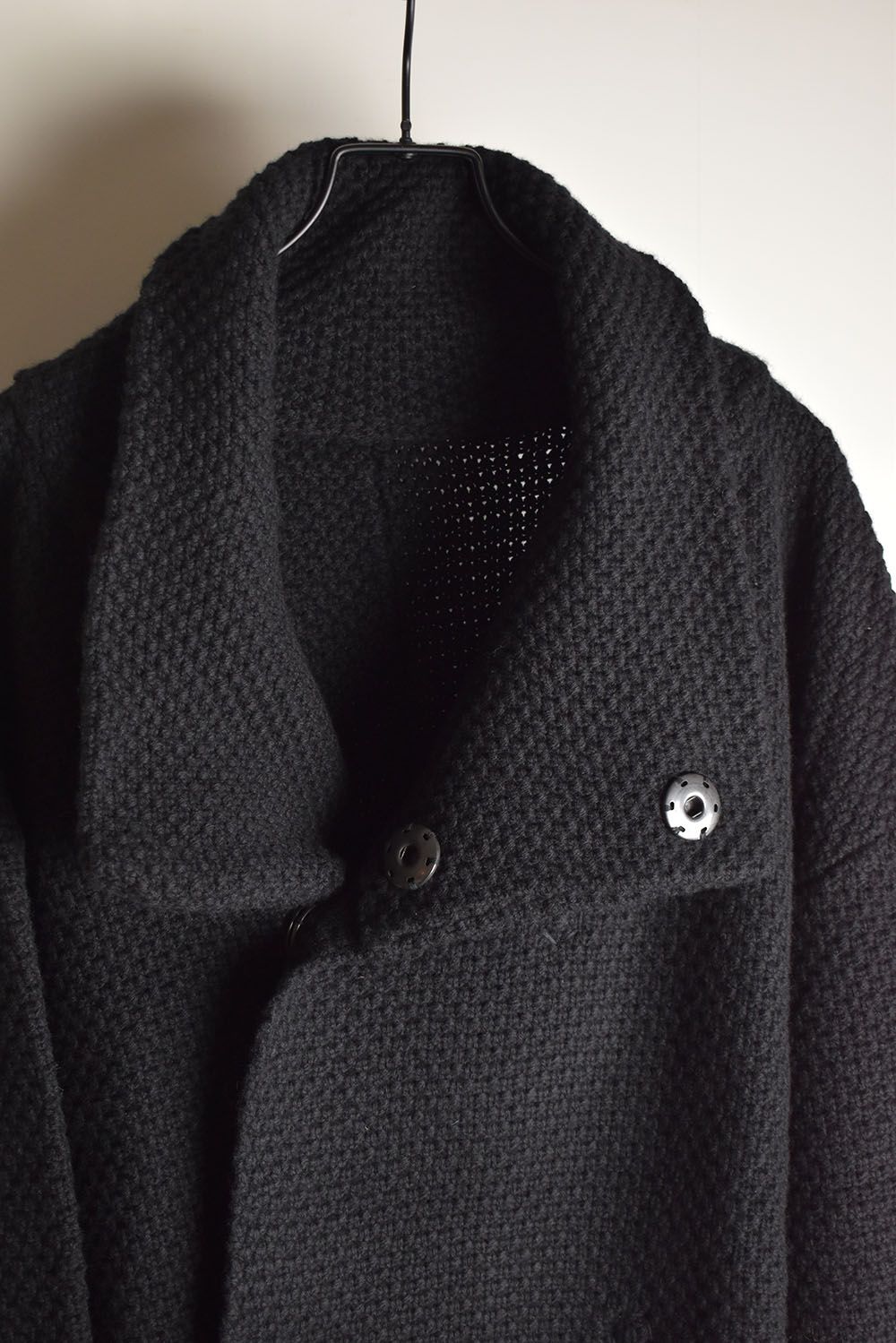 1.5G Snap Cardigan "Black" / 1.5Gスナップカーディガン"ブラック"