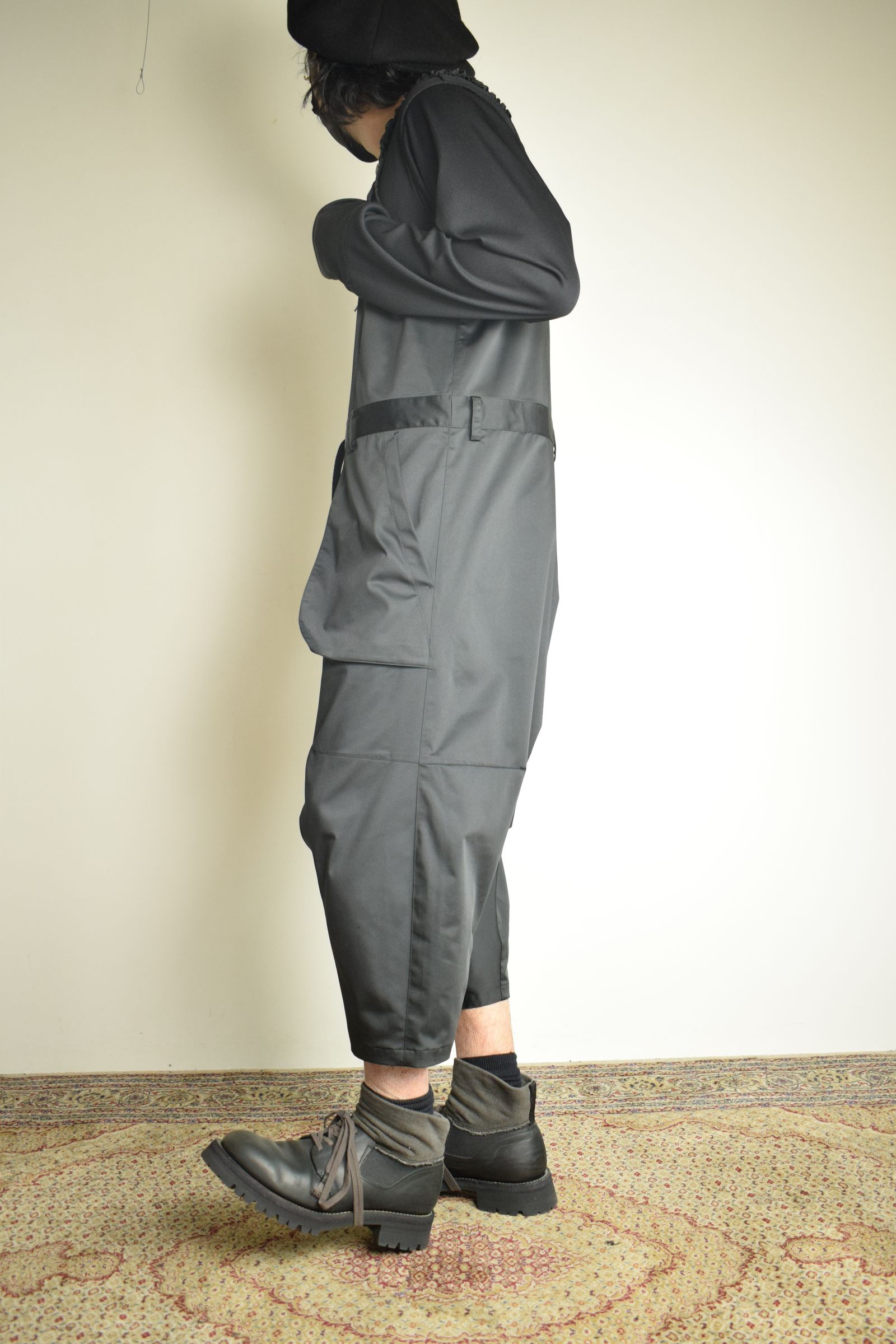 Deep Crotch Over All"Black" / ディープクロッチオーバーオール"ブラック"