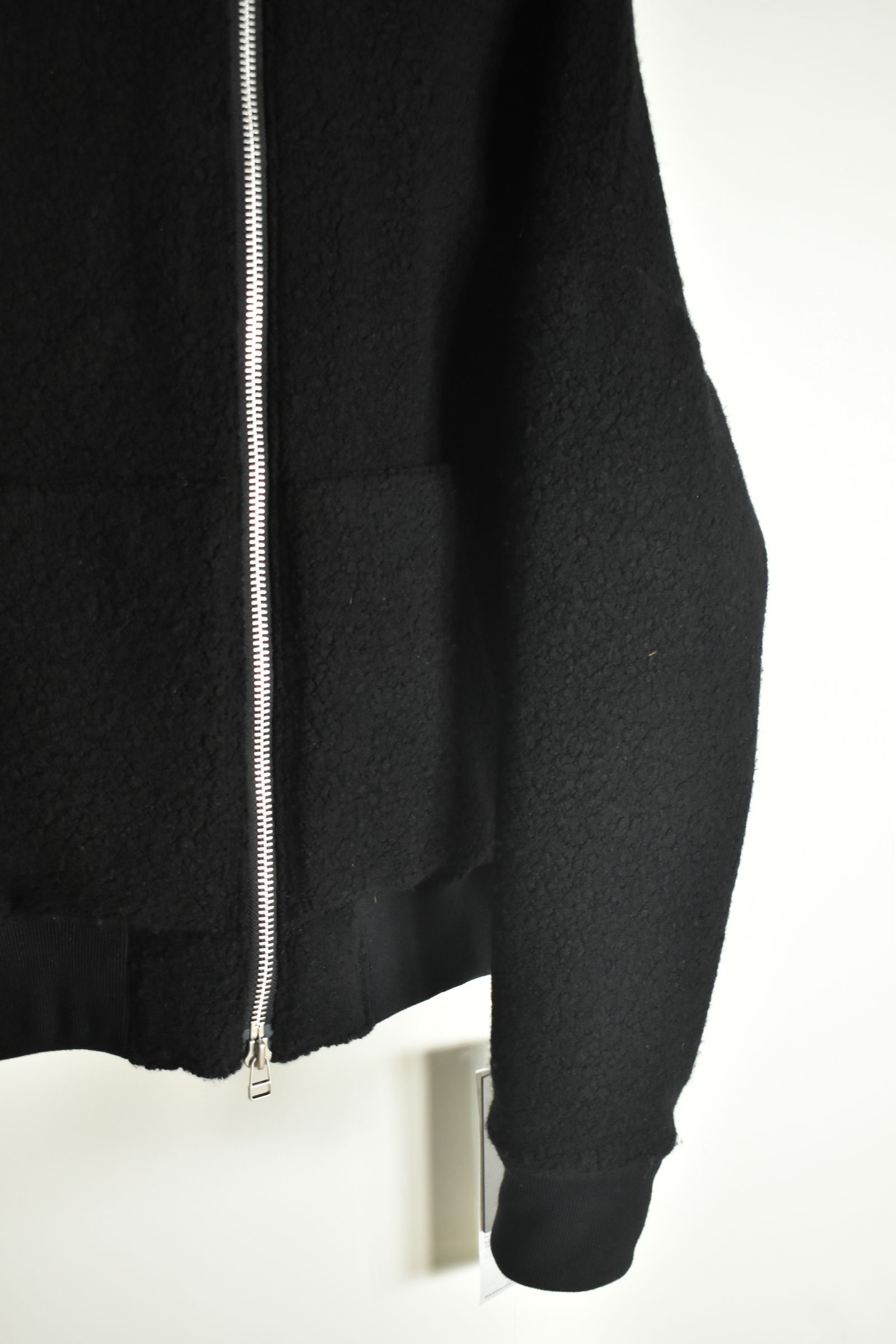 《2026AW先行予約》Sheep Pile Knit Padded Hoodie"Black / Khaki" / シープパイルニットパデッドフーディ"ブラック / カーキ"