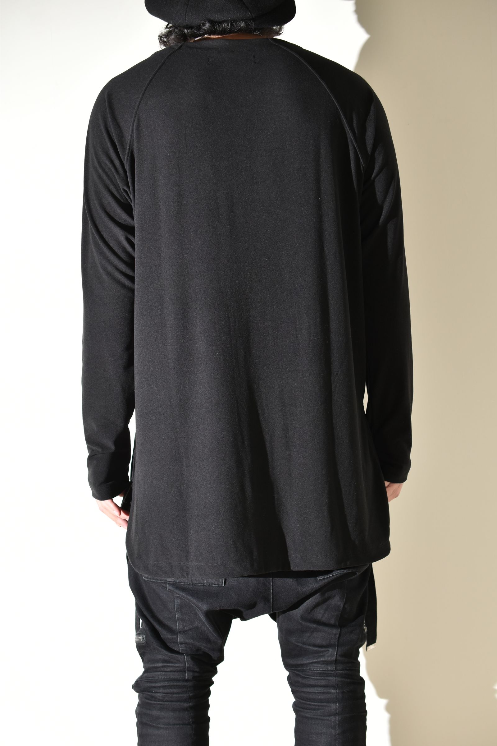 Loose Neck Premier Long Sleeve Tee"Black" /  ルーズネックプレミアロングスリーブTee"ブラック"