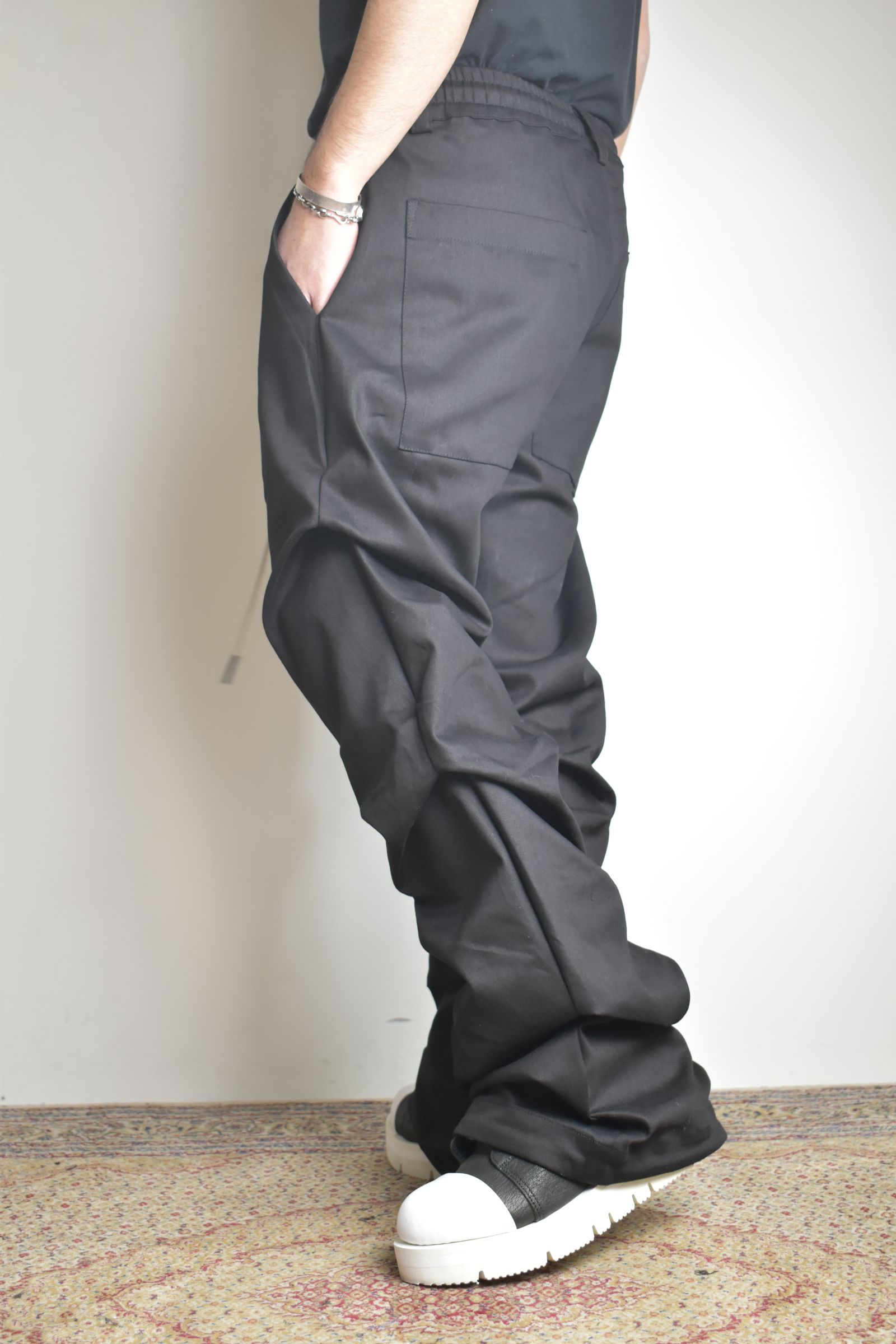 Boots Cut Tuck Pants"Black" / ブーツカットタックパンツ"ブラック"