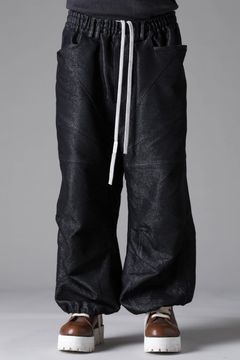 《2026AW先行予約》Panelld Denim Extra Wide Pnats"Balck × Silver" /  パネルデニムエクストラワイドパンツ"ブラック×シルバー"