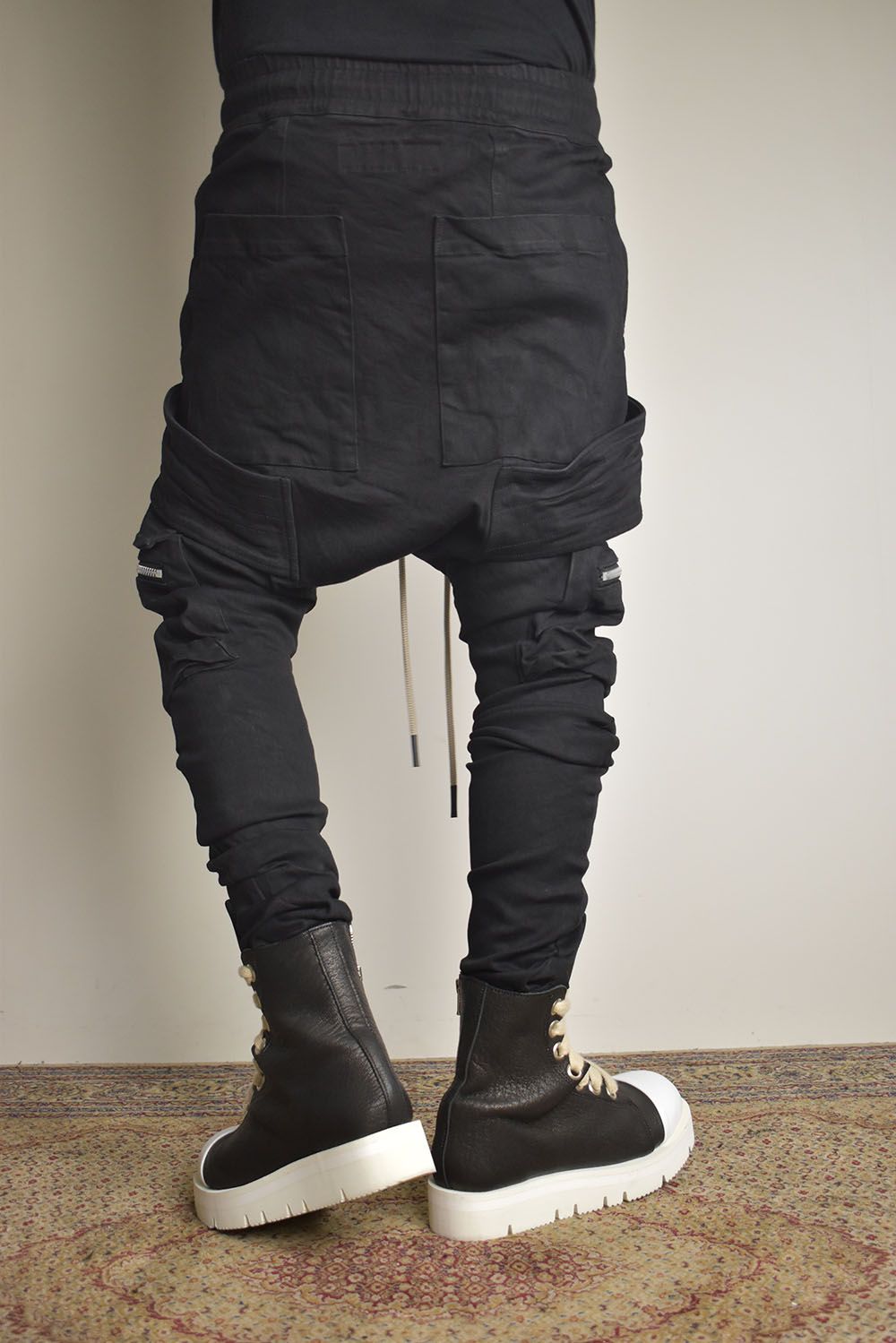 Denim  Cargo Sarouel Skinny"Black"/デニムカーゴサルエルスキニー"ブラック"