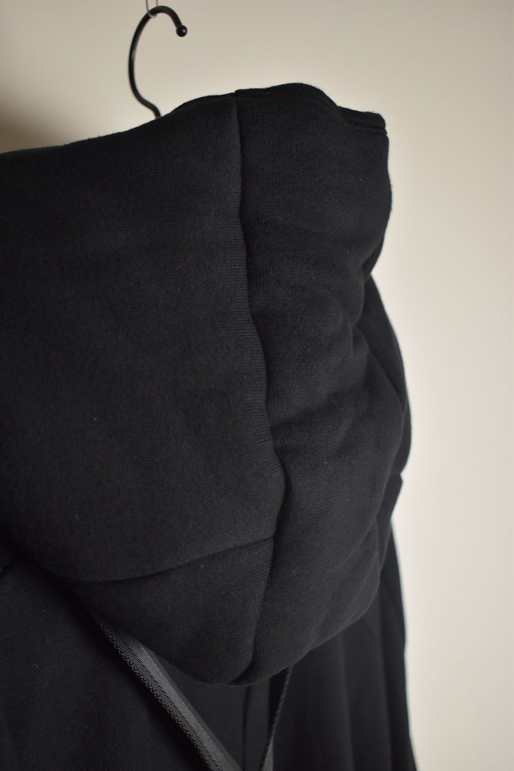 Non-Flammable Fleece Harness Belt W-Zip Hooded Jacket  "Black" / 無燃糸裏毛ハーネスベルトWジップフーデッドジャケット"ブラック"