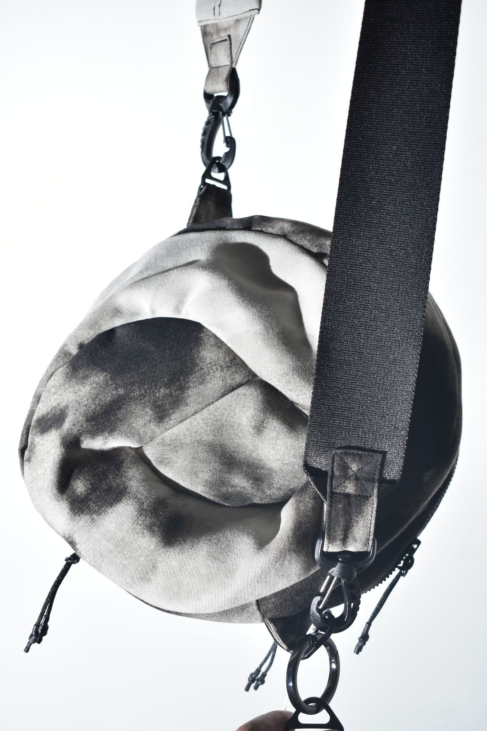 Sphere Shoulder Bag "Black Bleached" / スフィアショルダーバッグ"ブラックブリーチ"