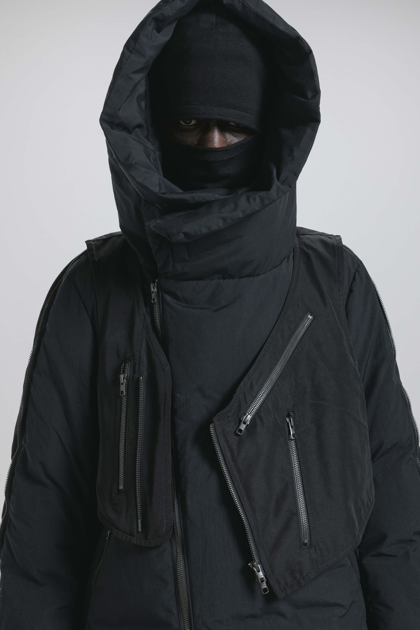 Multi Zip Down Parka Jacket (with Vest)"Black" / マルチジップダウンパーカージャケット(ベスト付き)"ブラック"