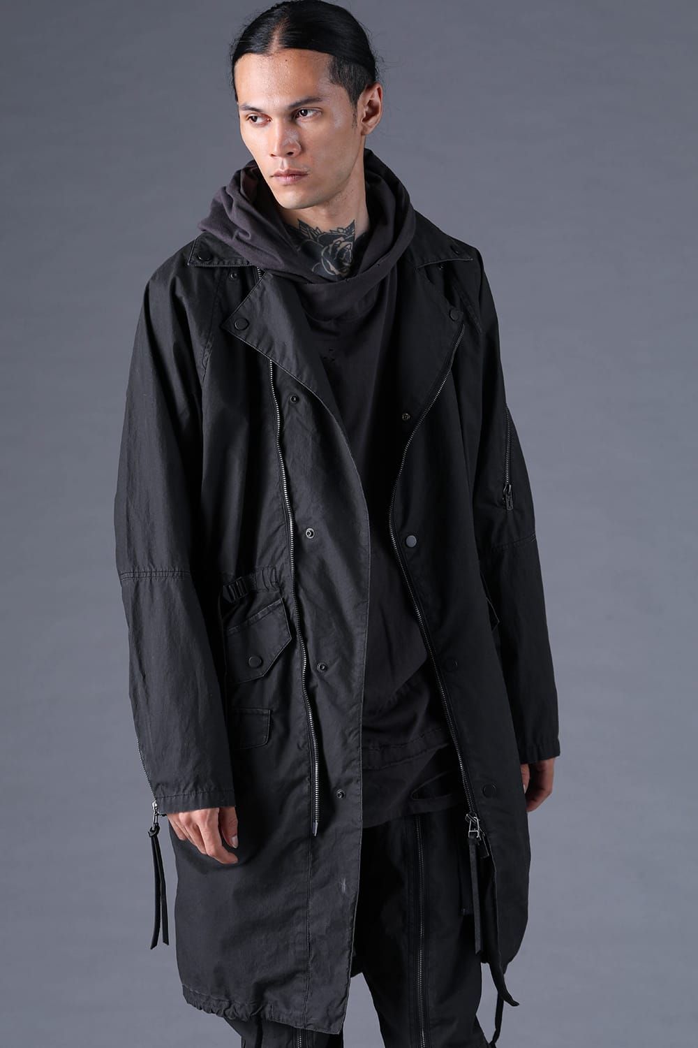 《2027SS先行予約分》Pigment-Coated Rider's Coat"Black" / 顔料コーティングライダースコート"ブラック"
