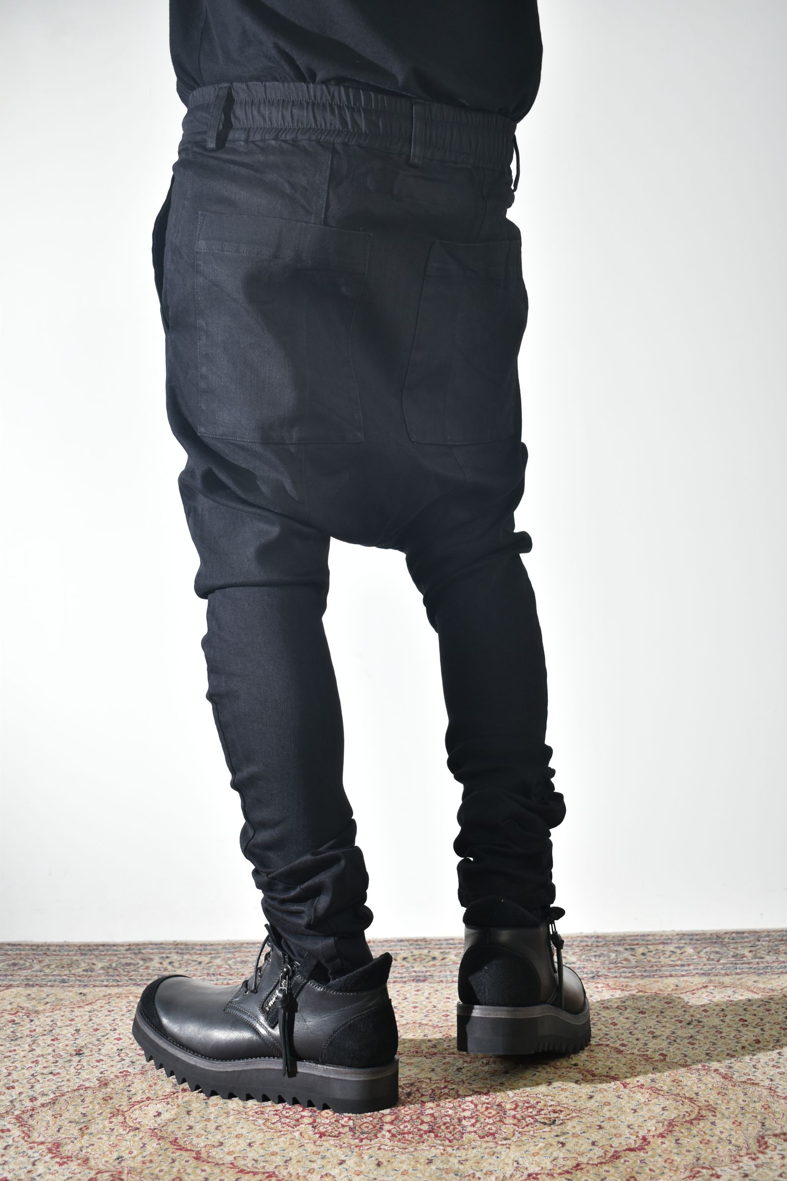 Stretch Denim Sarouel Skinny"Black" / ストレッチデニムサルエルスキニー"ブラック"
