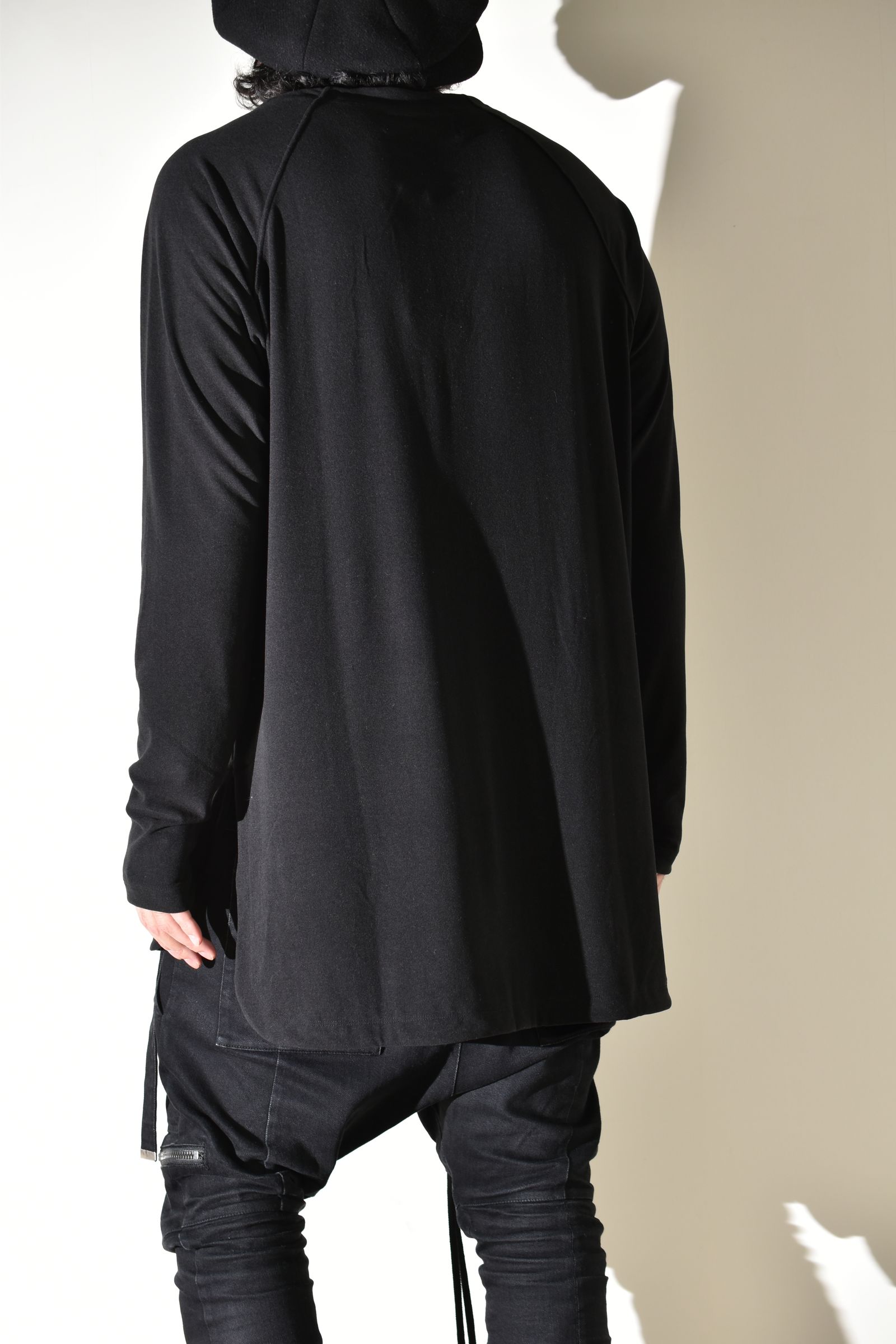 Loose Neck Premier Long Sleeve Tee"Black" /  ルーズネックプレミアロングスリーブTee"ブラック"