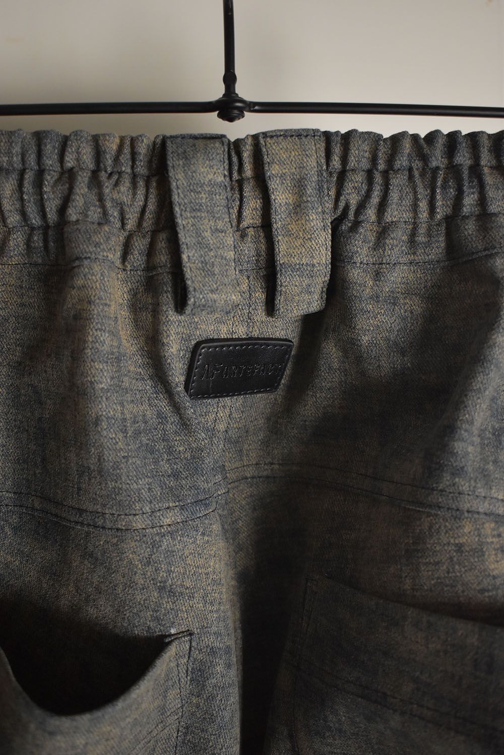 Blended Shades Denim Cargo Tuck Wide Pants"Steel Blue"/ ブレンデッドシェイドデニムカーゴタックワイドパンツ"スティールブルー"