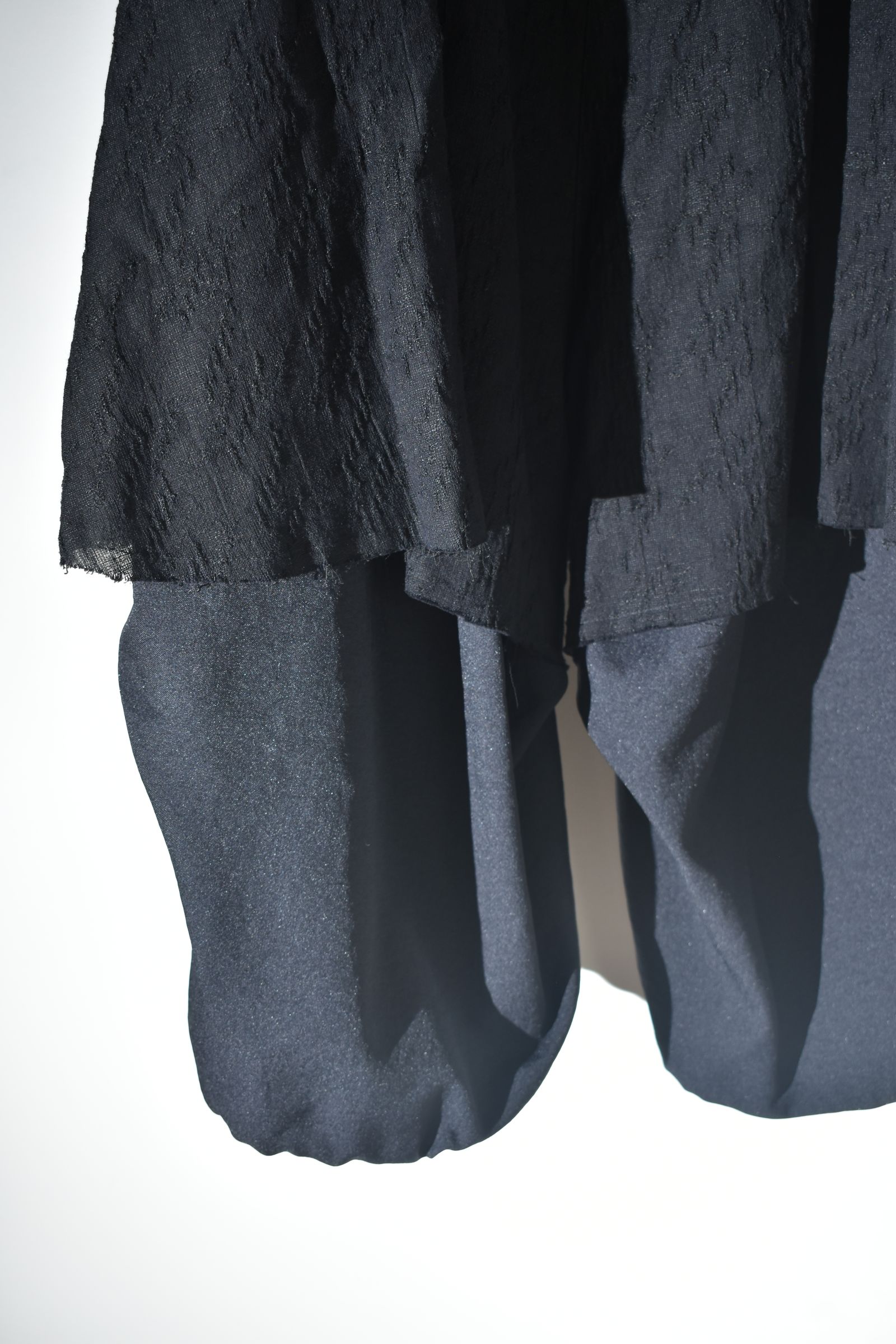 Layerd Wide Sarrouel"Black" /  レイヤードワイドサルエル"ブラック"