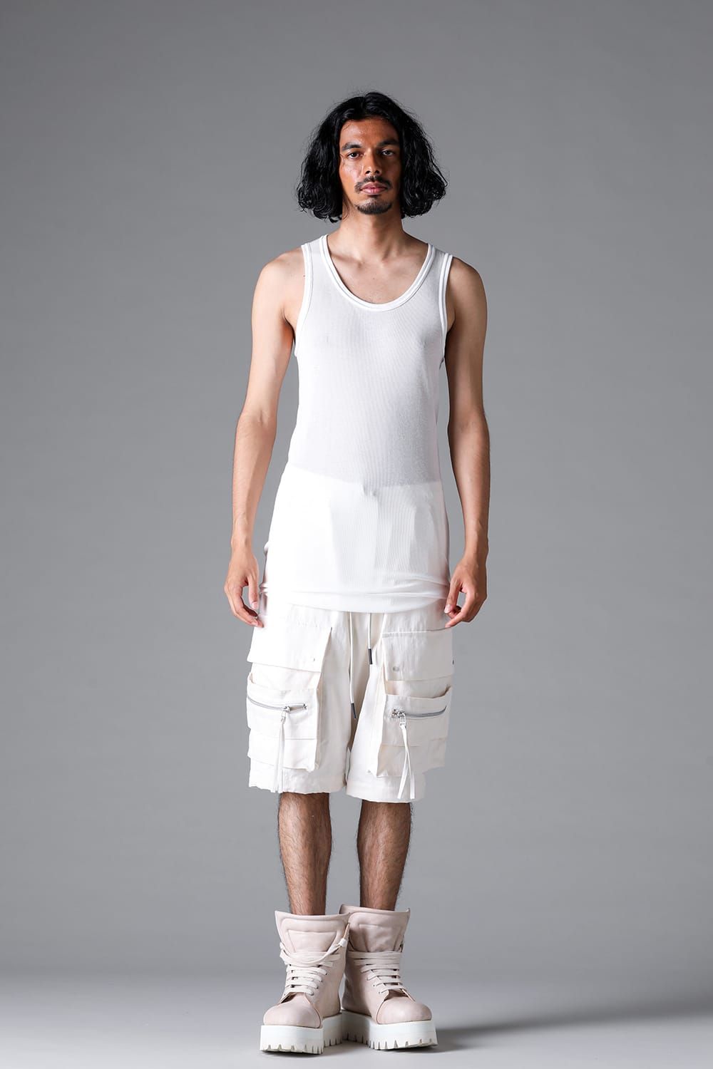 《2026SS先行予約》Rib Tank Top"Black / White / Stone / Greige / Sand" / リブタンクトップ"ブラック/ホワイト/ストーン/グレージュ/サンド"