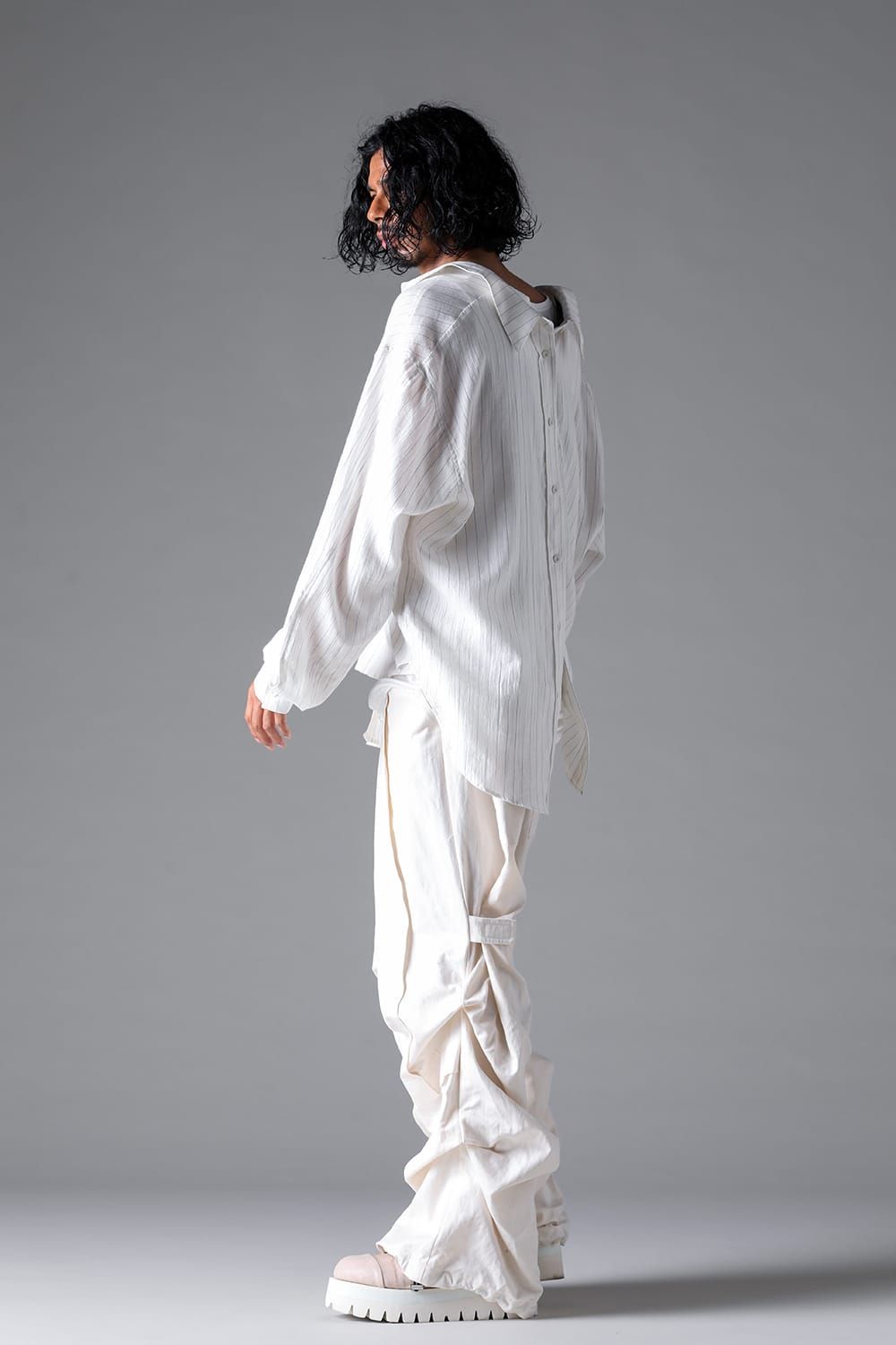 《2026SS先行予約》Tuck Wide Pants"Black / White" / タックワイドパンツ"ブラック/ホワイト"