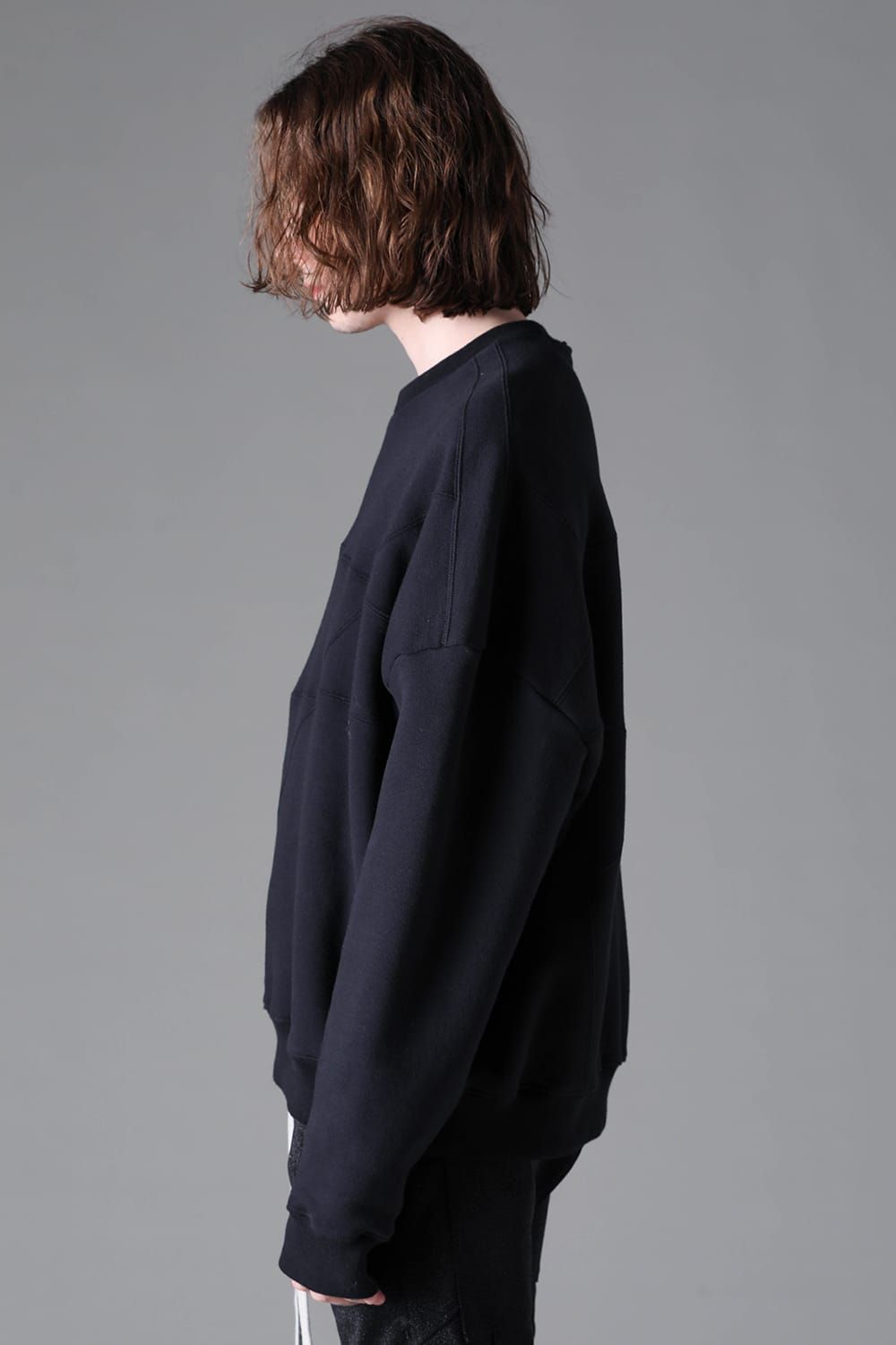 《2026AW先行予約》Panelled Over Size Pullover"Black / D.Grey" / パネルオーバーサイズプルオーバー"ブラック/ダークグレー"