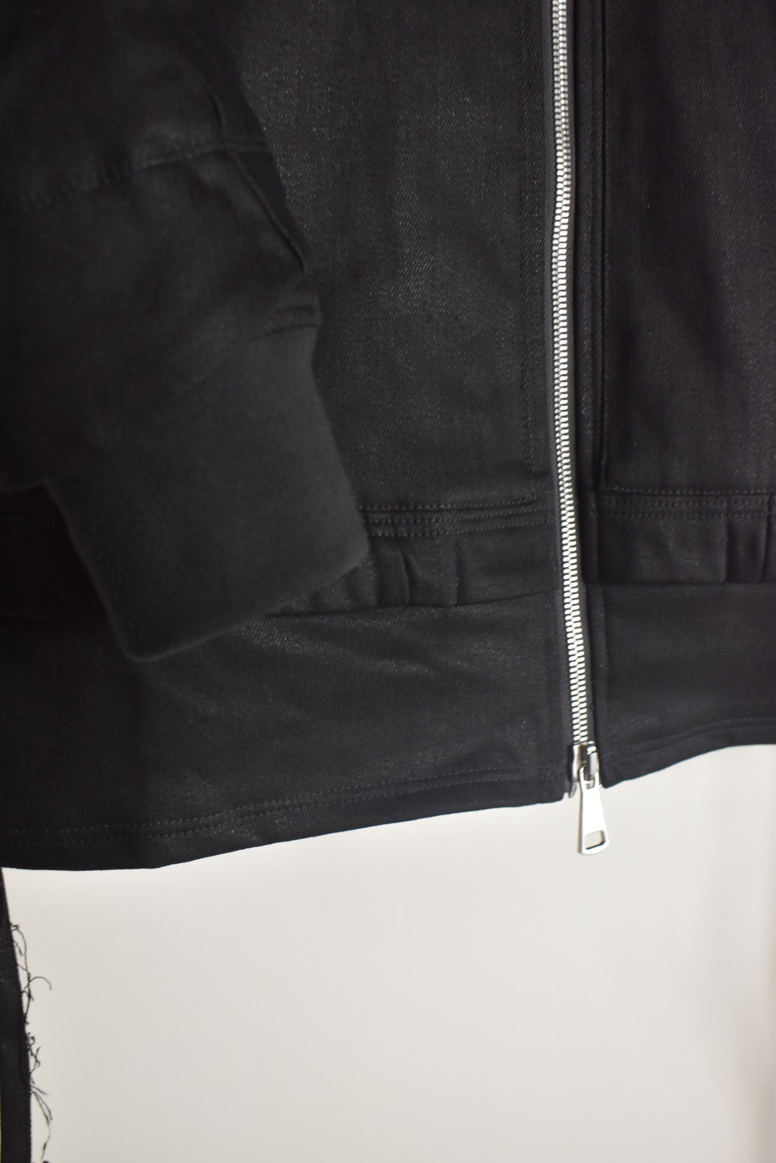 Bonding  Hoodie Denim Blouson"Black" / ボンディングフーデッドデニムブルゾン"ブラック"