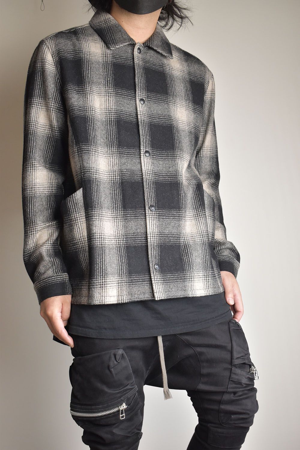 Flannel Shirts"Mix Black"/フランネルシャツ"ミックスブラック"