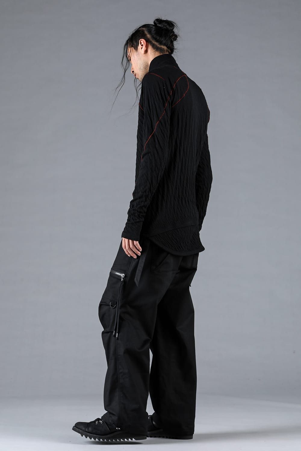 Jersey-like Denim Work Baggy Pants “Black" / ジャージーライクデニムワークバギーパンツ"ブラック"