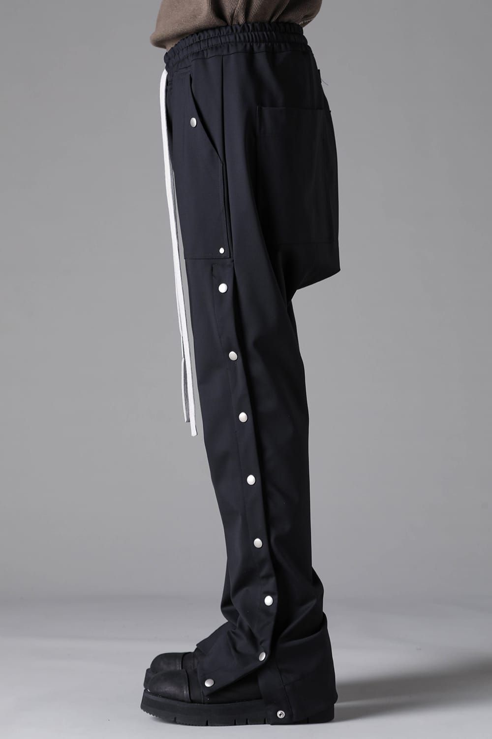 《2026AW先行予約》Technical Nylon Sarrouel Flare Pants"Black"Black" / テクニカルナイロンサルエルフレアパンツ"ブラック"