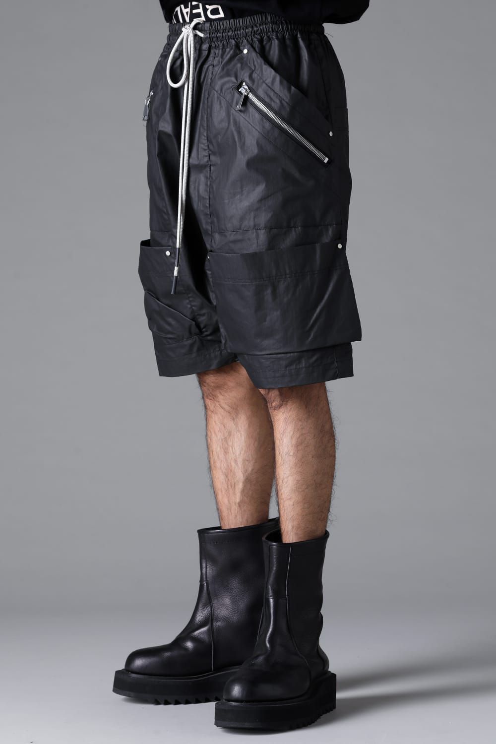 《2026SS先行予約》Coating Cargo Shorts"Black" / コーティングカーゴショーツ"ブラック"