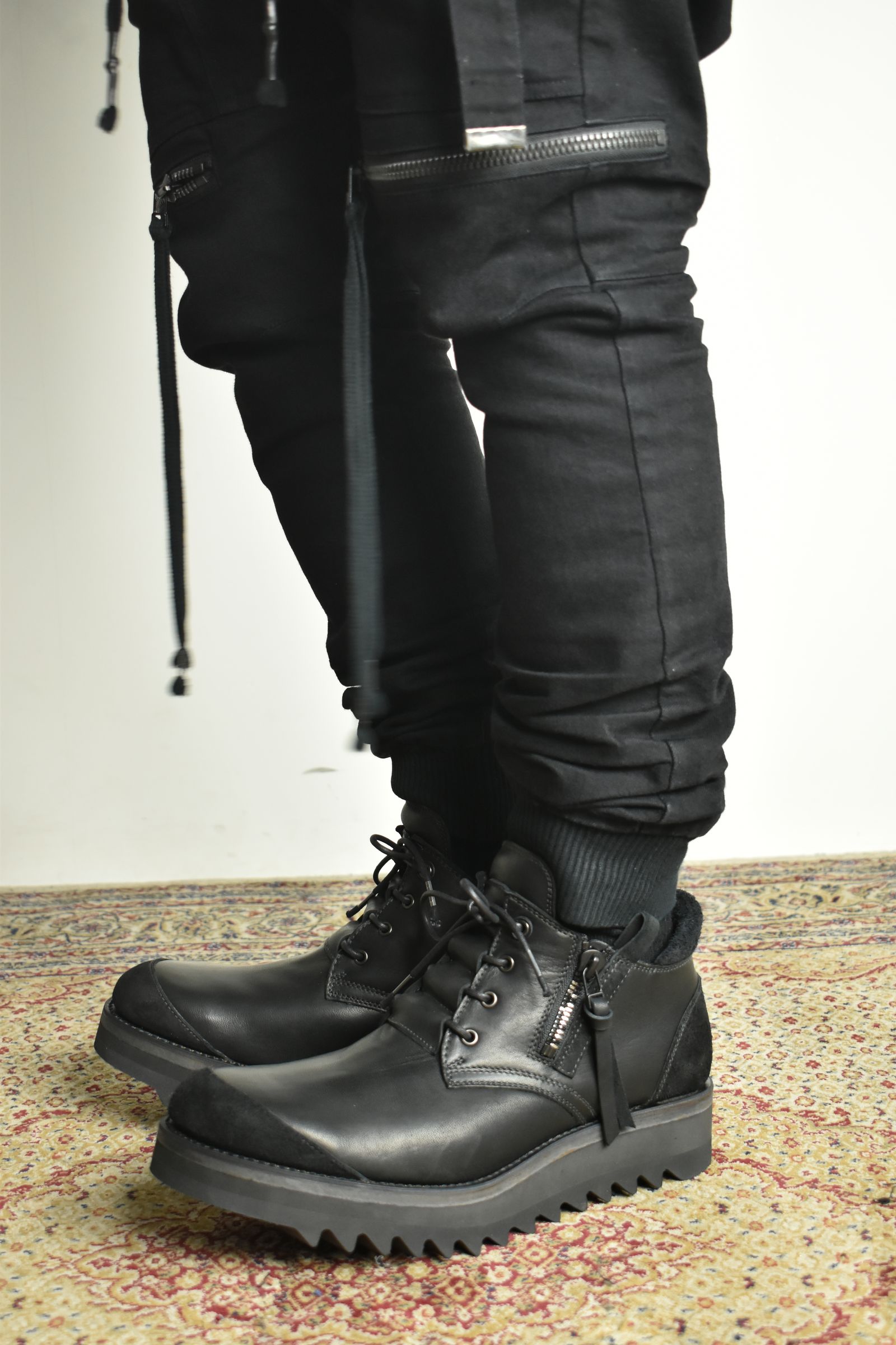 Horse Leather Derby Shoes"Black" / ホースレザーダービーシューズ"ブラック"