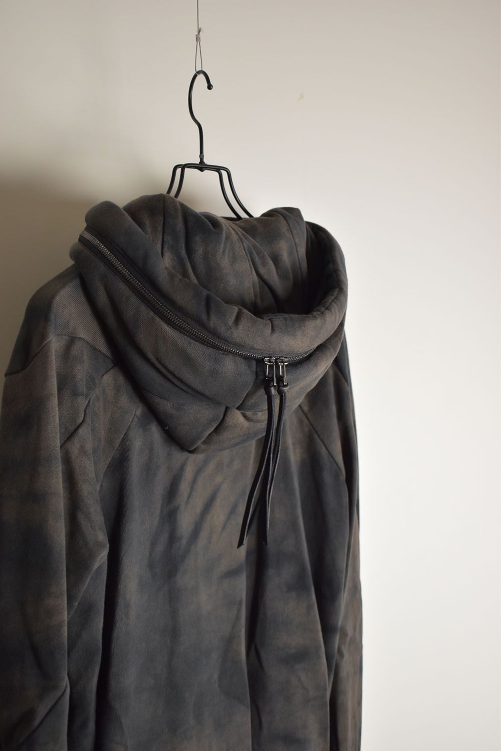 Non Ply Yarn Lined Hooded Jacket"Dust" /  無撚糸裏毛フーデッドジャケット"ダスト"