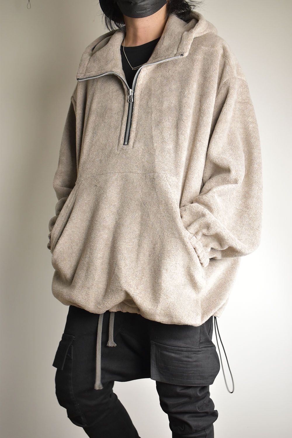 Fleece Hoodie"Beige" / フリースフーディ"ベージュ/"