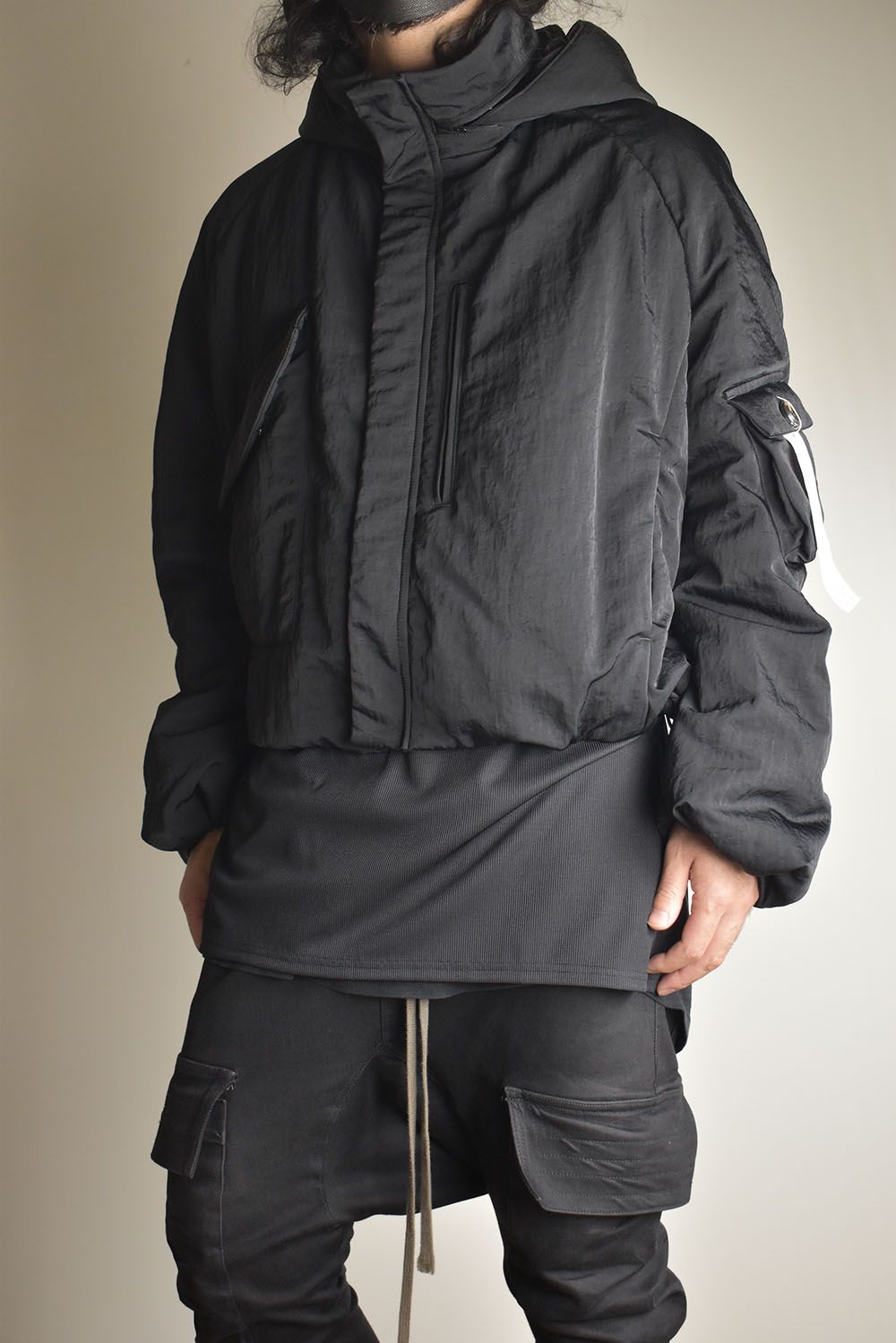 Padding Short Blouson"Black" / パディングショートブルゾン"ブラック"