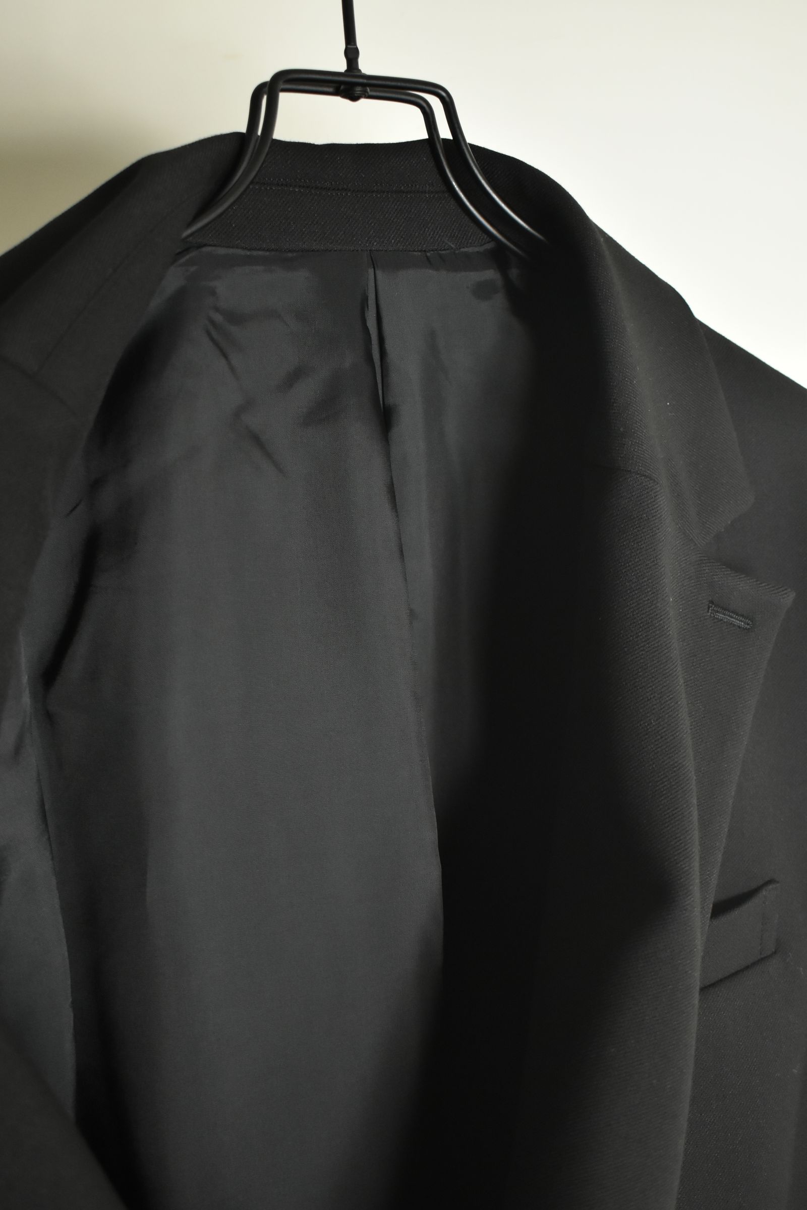 Notch Lapel Double Breasted Tailored Jacket "Black" / ノッチドラペルダブルブレストテーラードジャケット"ブラック"