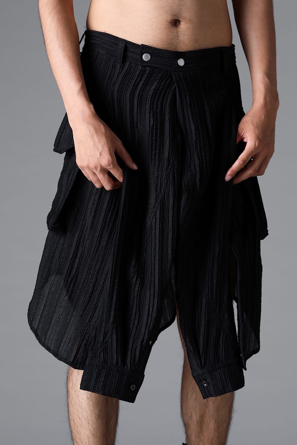 《2026SS先行予約》Sleeve Wrap Skirt"Black / Sand" /スリーブラップスカート"ブラック/サンド"