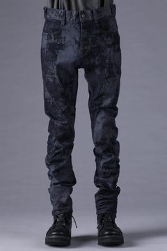 《2027SS先行予約分》Brushed-Coated Twist Curve Pants"Indigo" / ブラッシュコーティングツイストカーブパンツ"インディゴ"