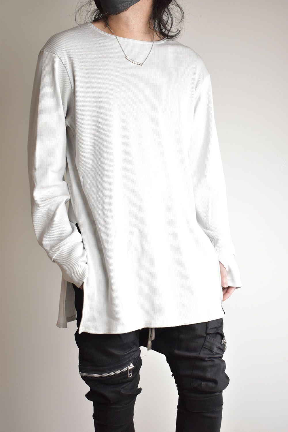 Base Layer Round Neck"Off White"/ベースレイヤーラウンドネック"オフホワイト"