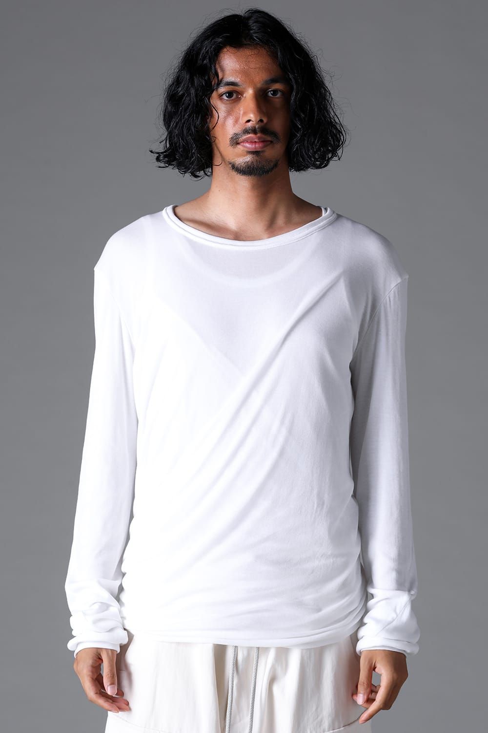 《2026SS先行予約》Twist Layerd Long Sleeve"Black / Cream /White /Stone /Brown" / ツイストロングスリーブ"ブラック/クリーム/ホワイト/ストーン/ブラウン"