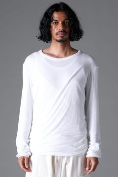 《2026SS先行予約》Twist Layerd Long Sleeve"Black / Cream /White /Stone /Brown" / ツイストロングスリーブ"ブラック/クリーム/ホワイト/ストーン/ブラウン"