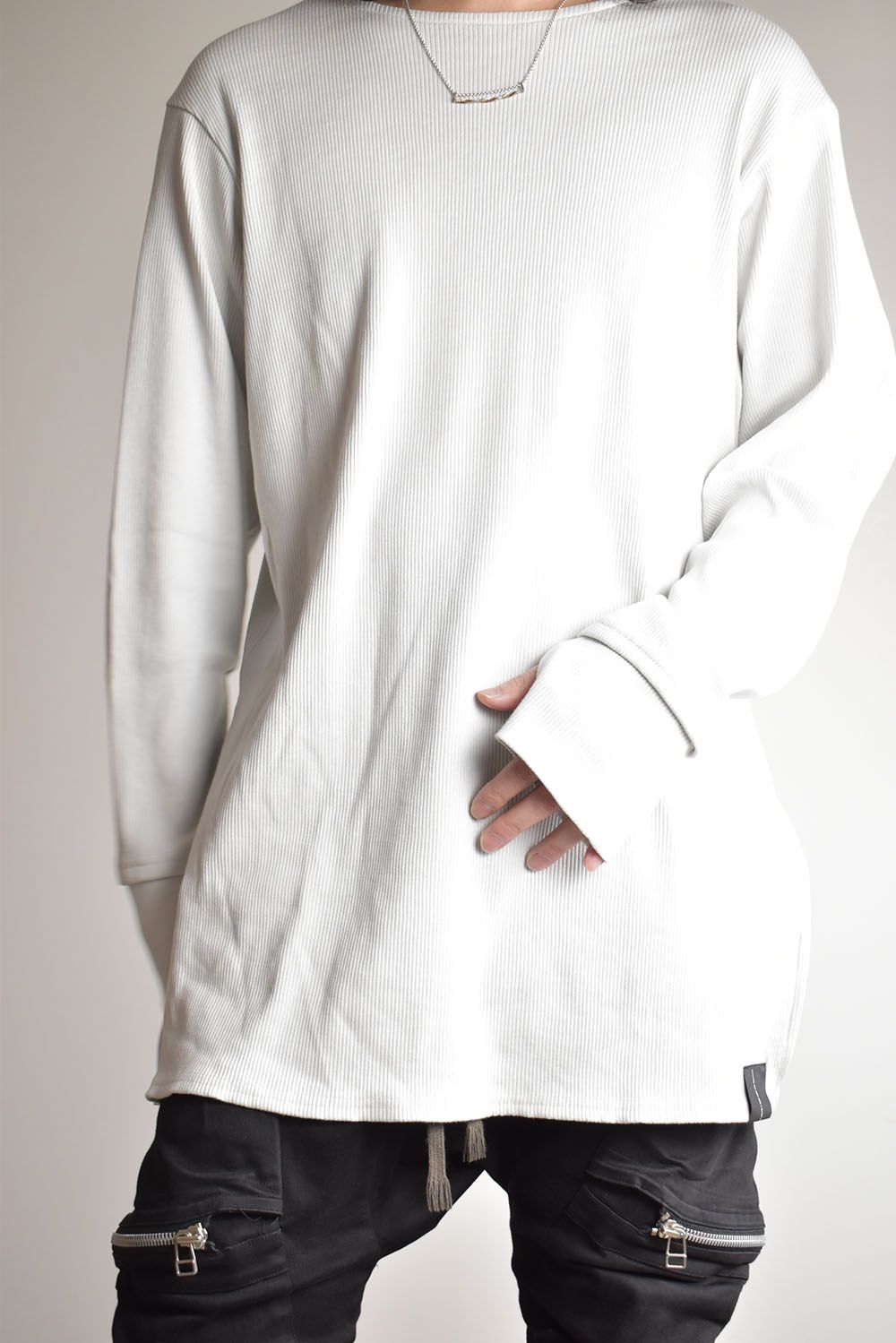 Base Layer Round Neck"Off White"/ベースレイヤーラウンドネック"オフホワイト"