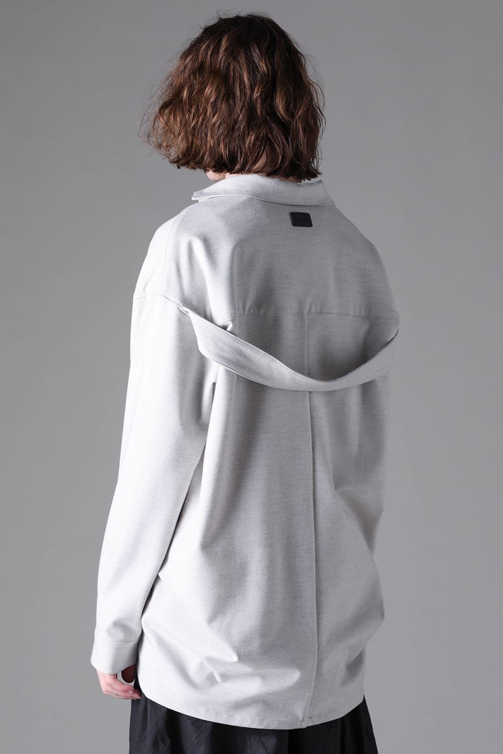 《2026AW先行予約》V Neck Shirts Pullover"Black / L.Grey" / Vネックシャツプルオーバー"ブラック/ライトグレー"