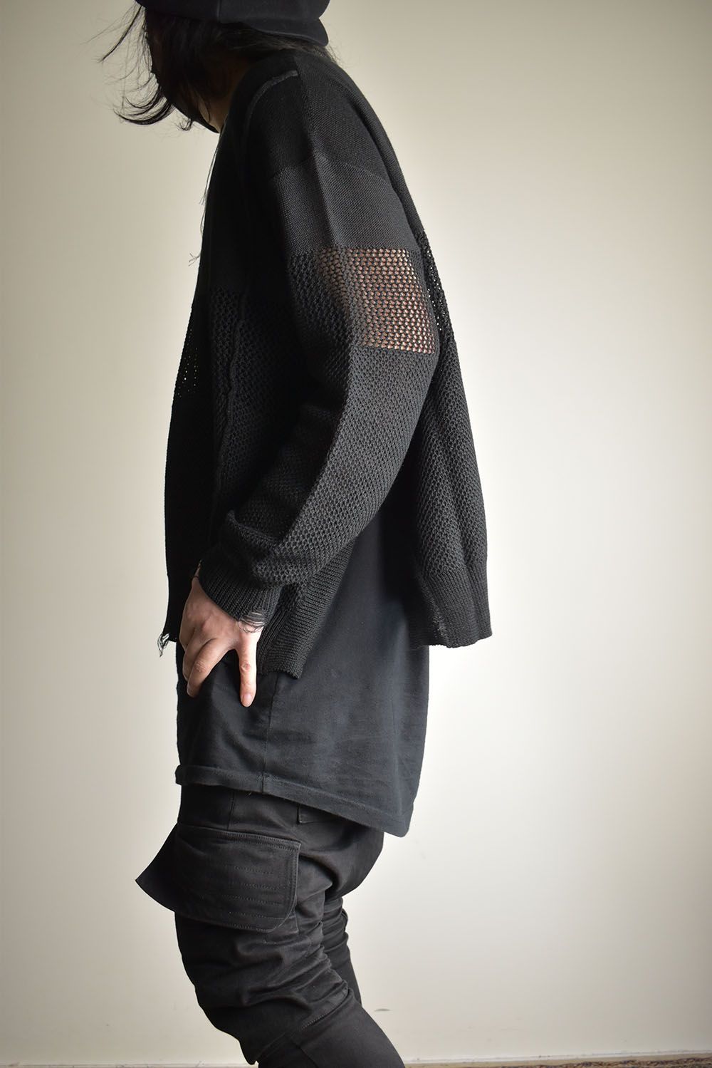 Crash Summer Knit"Black" / クラッシュサマーニット"ブラック"