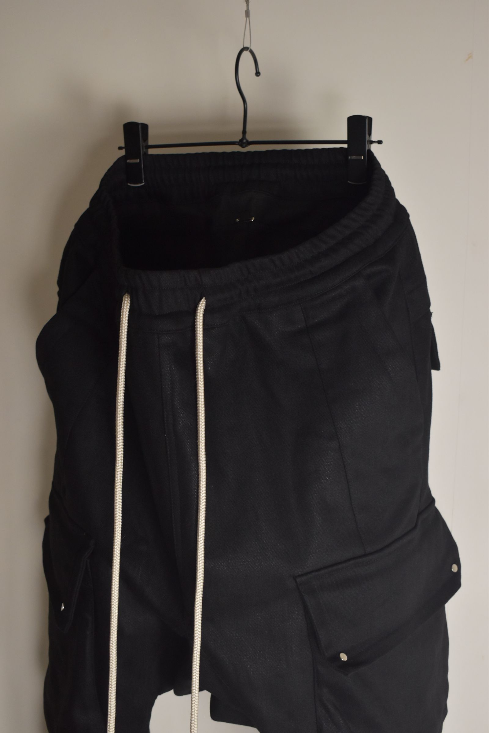 Bonding Sarouel Cargo Jogger Denim"Black" / ボンディングサルエルカーゴジョガーデニム"ブラック"