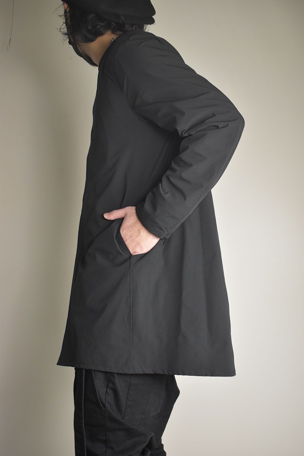 Anorak Jerseey Coat"Black" / アノラックジャージーコート"ブラック"