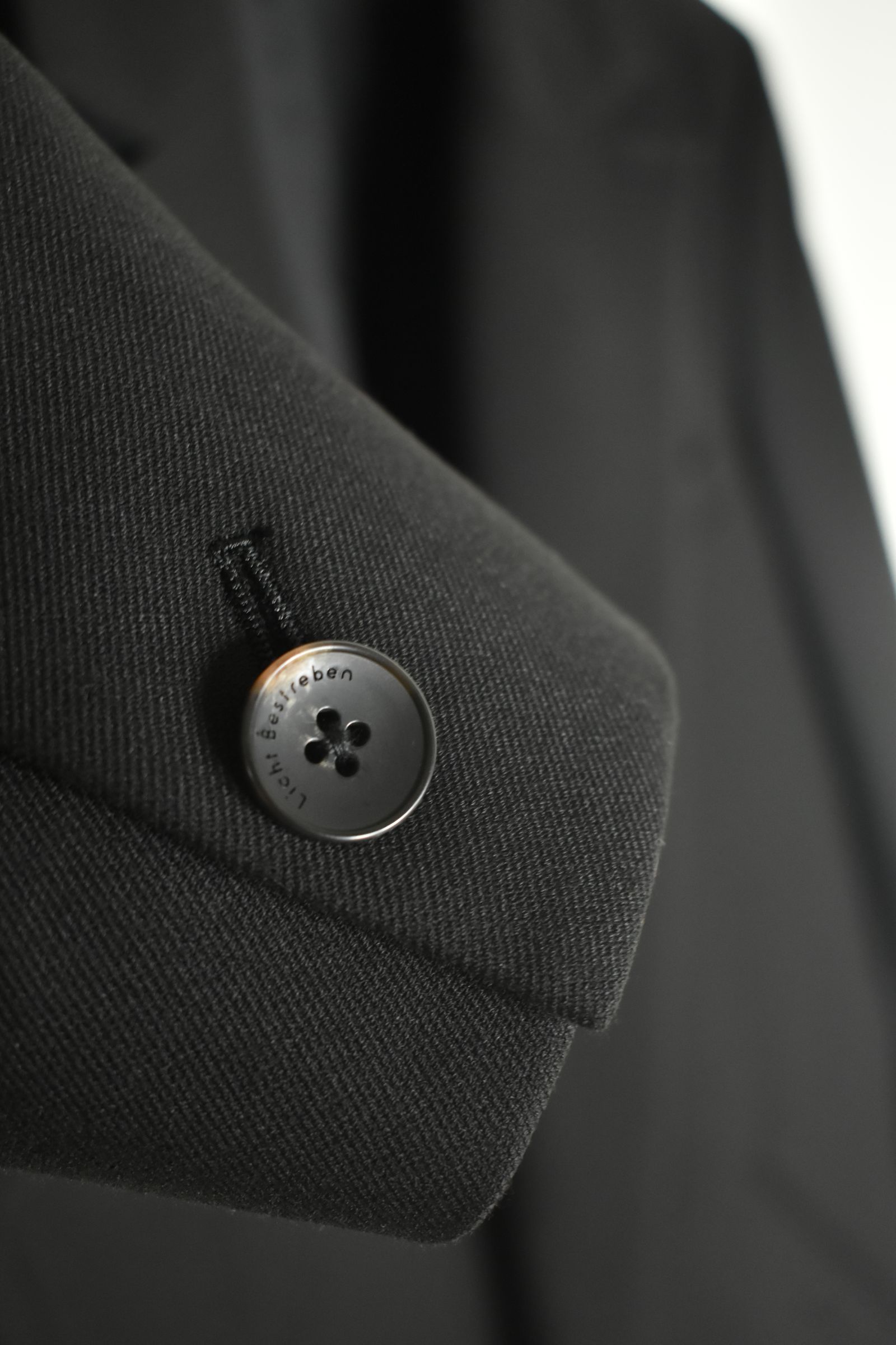 Notch Lapel Double Breasted Tailored Jacket "Black" / ノッチドラペルダブルブレストテーラードジャケット"ブラック"
