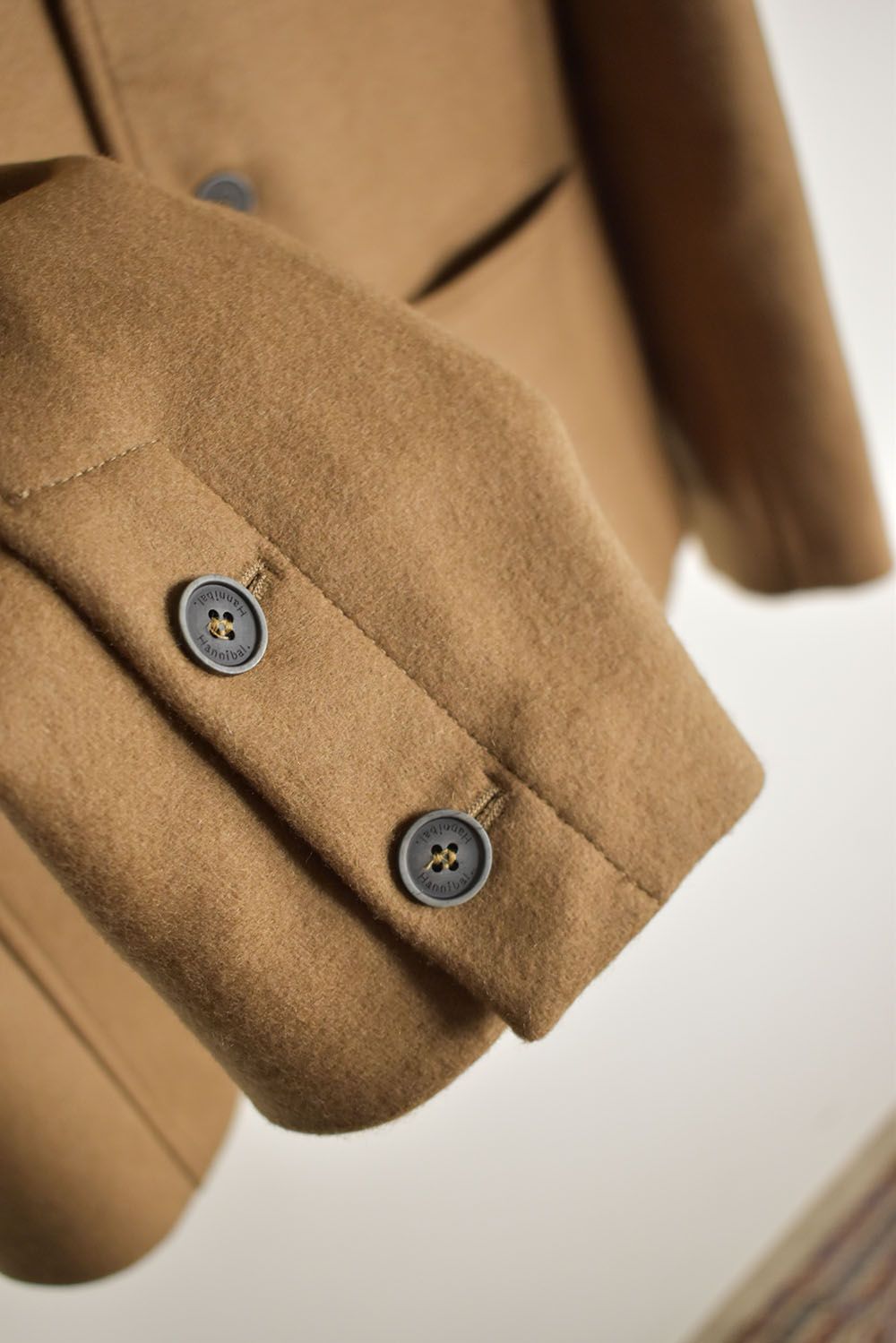 Wool Cashmere Work Jacket"Camel" / ウールカシミアワークジャケット"キャメル"