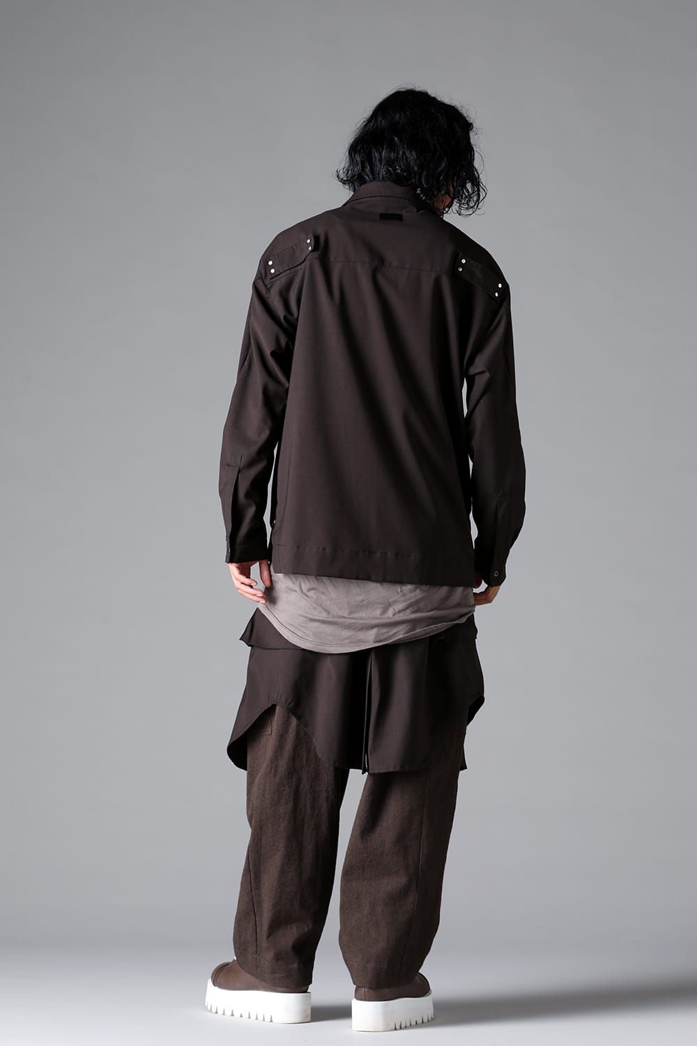 《2026SS先行予約》Abstract Shirt"Black / Grey /Brown" / アブストラクトシャツ"ブラック/グレー/ブラウン"