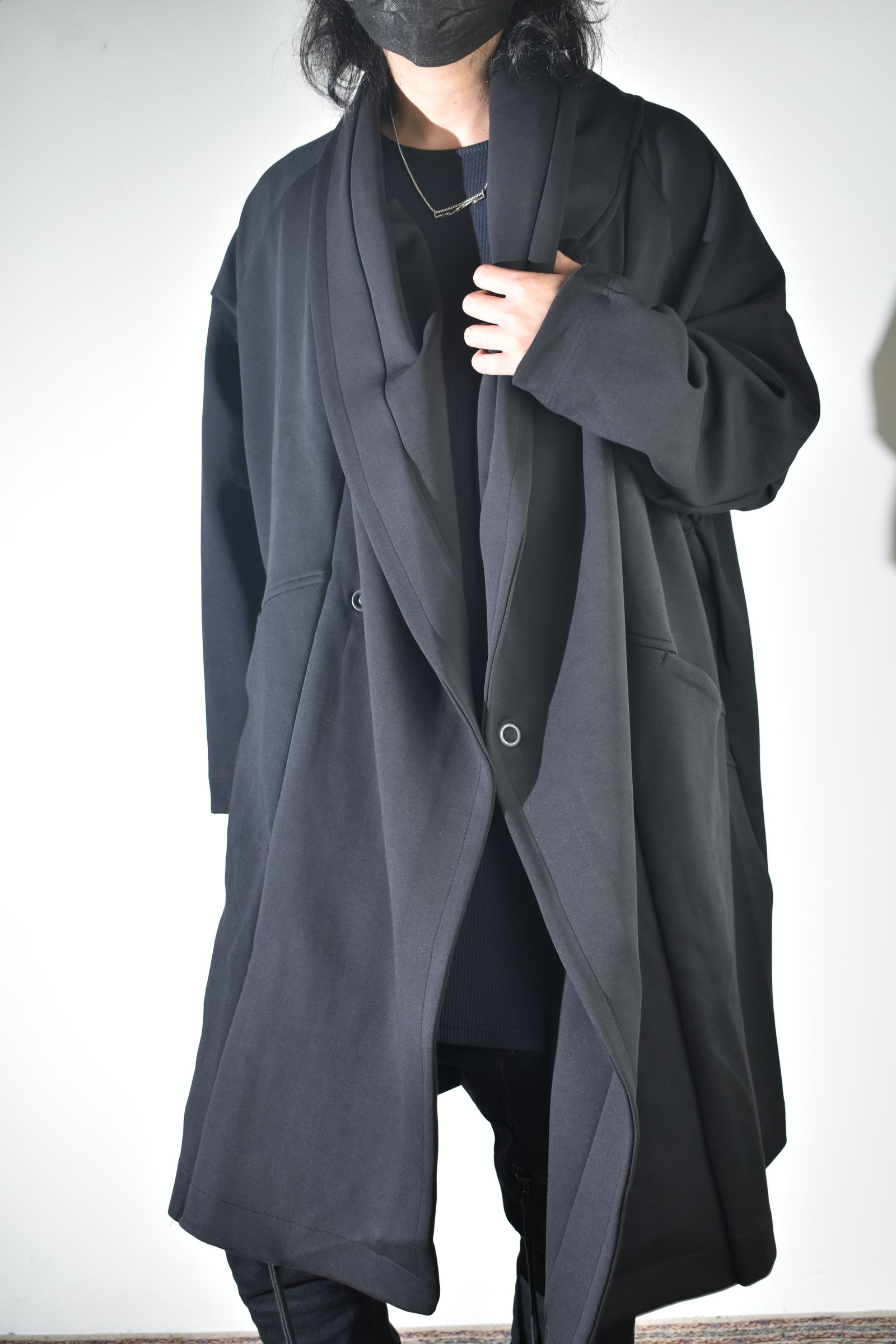 Rap Jersey Coat "Black" / ラップジャージーコート"ブラック"