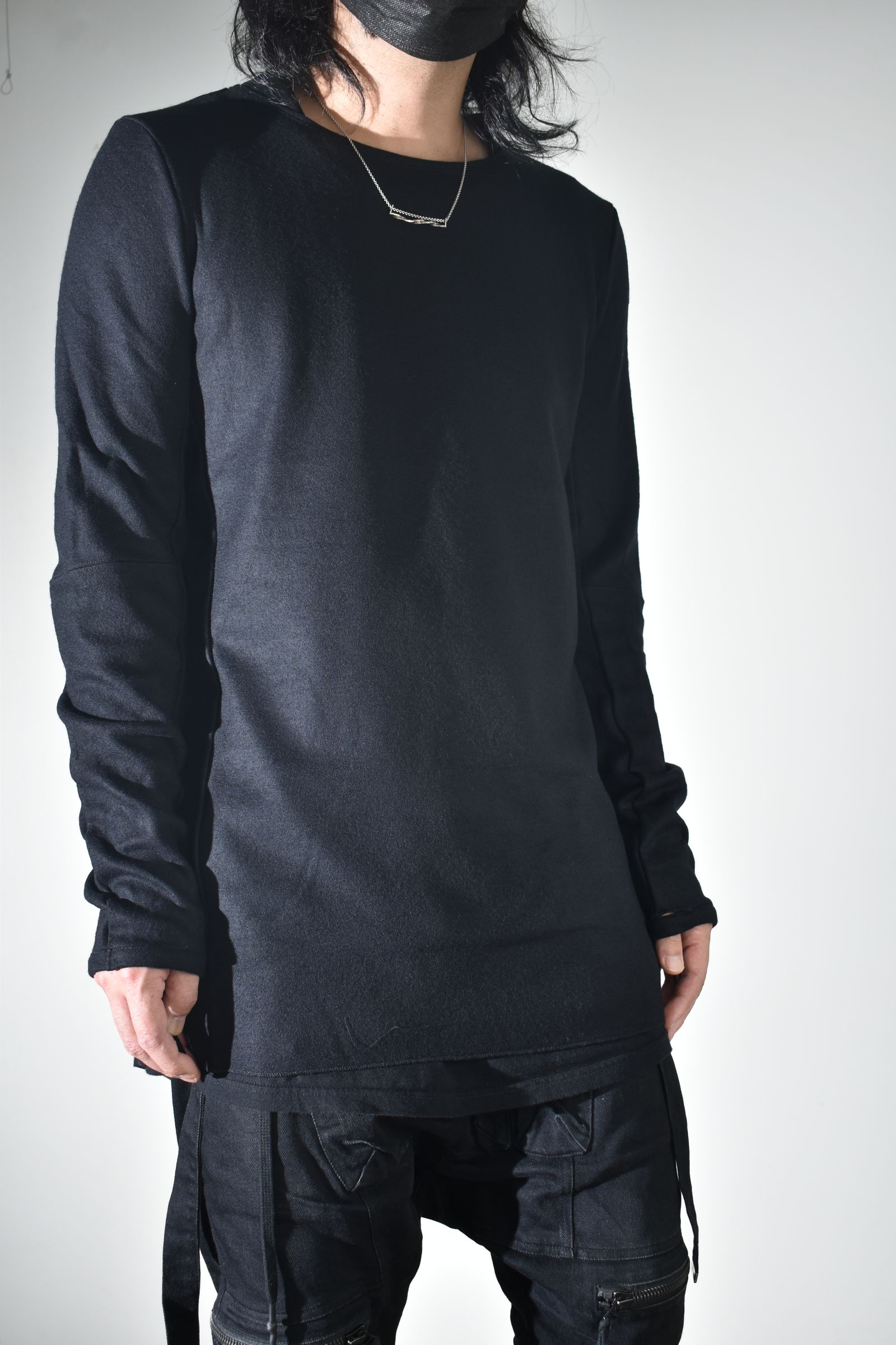 基層 Long Sleeve_01 "Black" / 基層ロングスリーブ"ブラック"