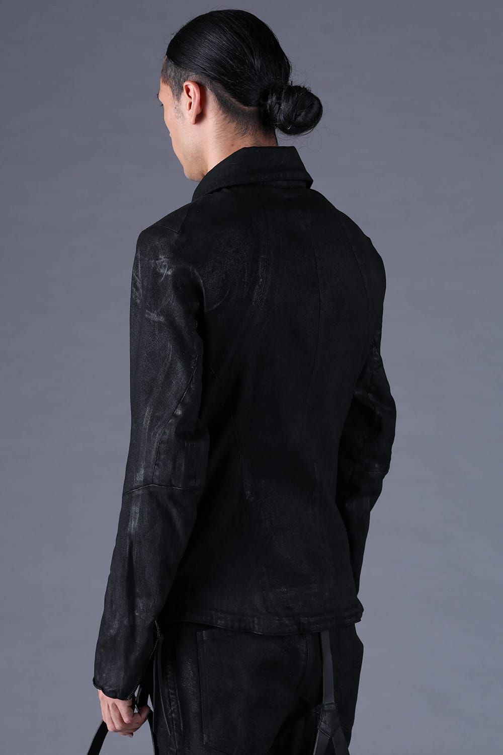 《2027SS先行予約分》Stretch Denim Coated Jacket"Black" / ストレッチデニムコーディングジャケット"ブラック"