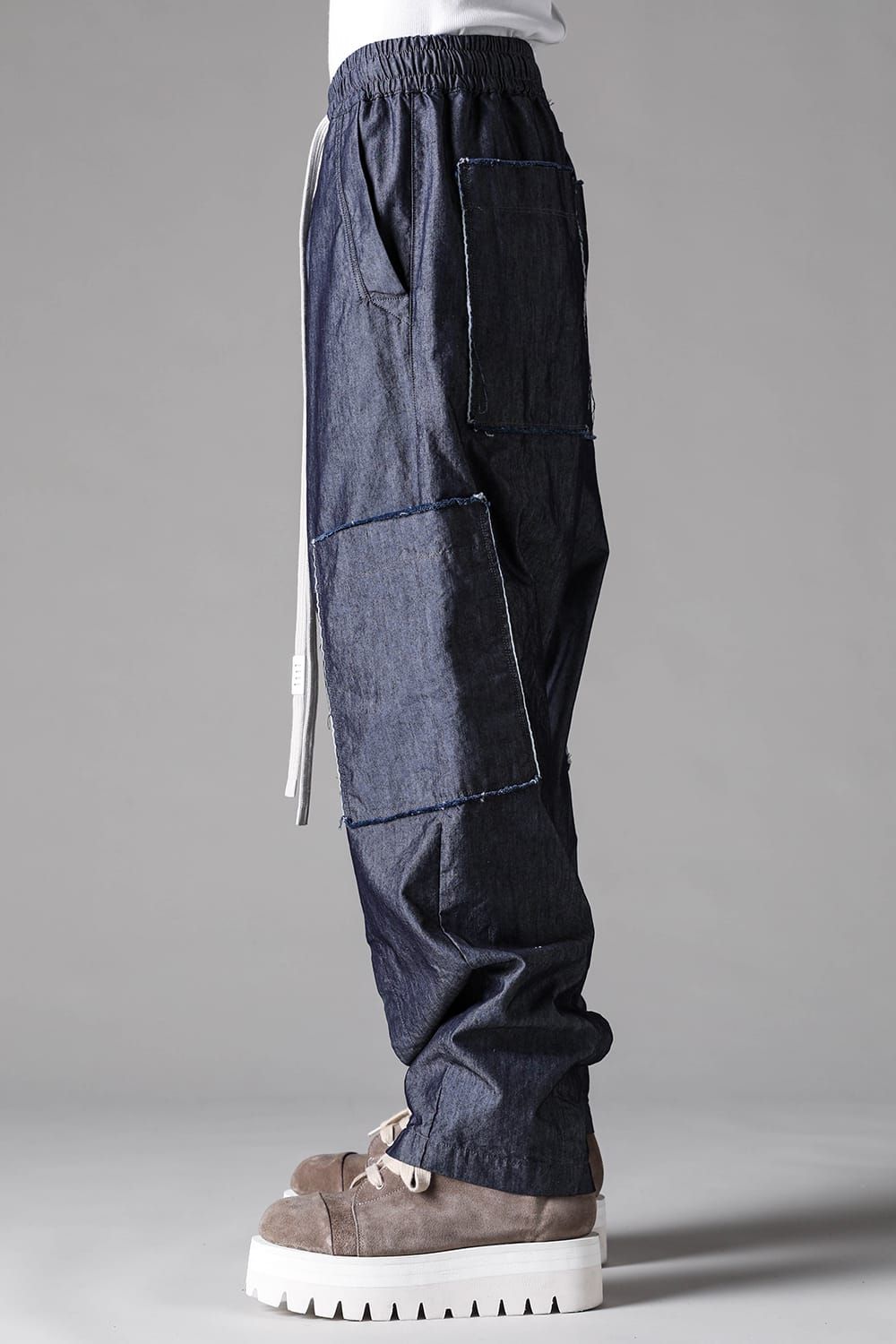 《2027SS先行予約》Cotton Nylon Wide Cargo Pants"Navy" / コットンナイロンワイドカーゴパンツ"ネイビー"